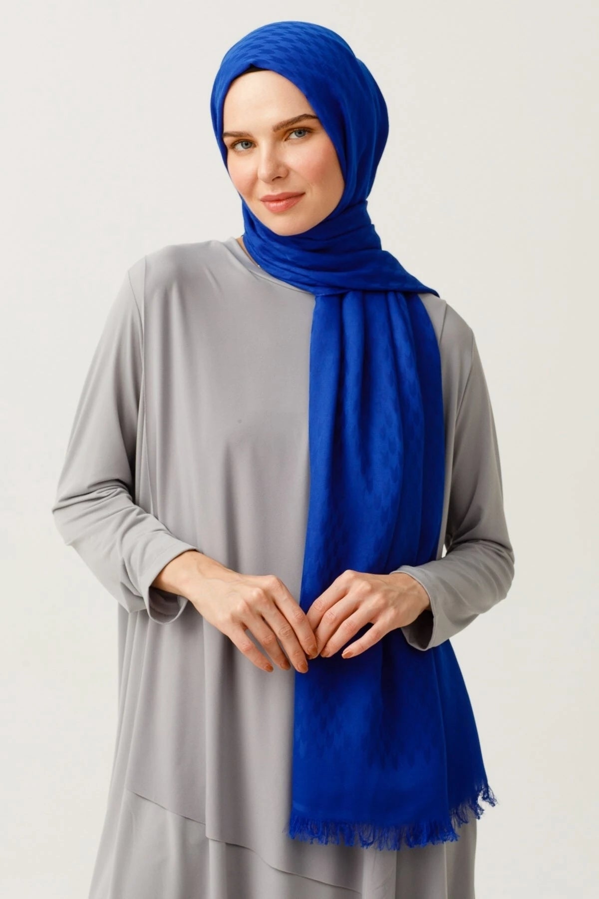 Kırlangıç Desen Pamuk Jakar Şal