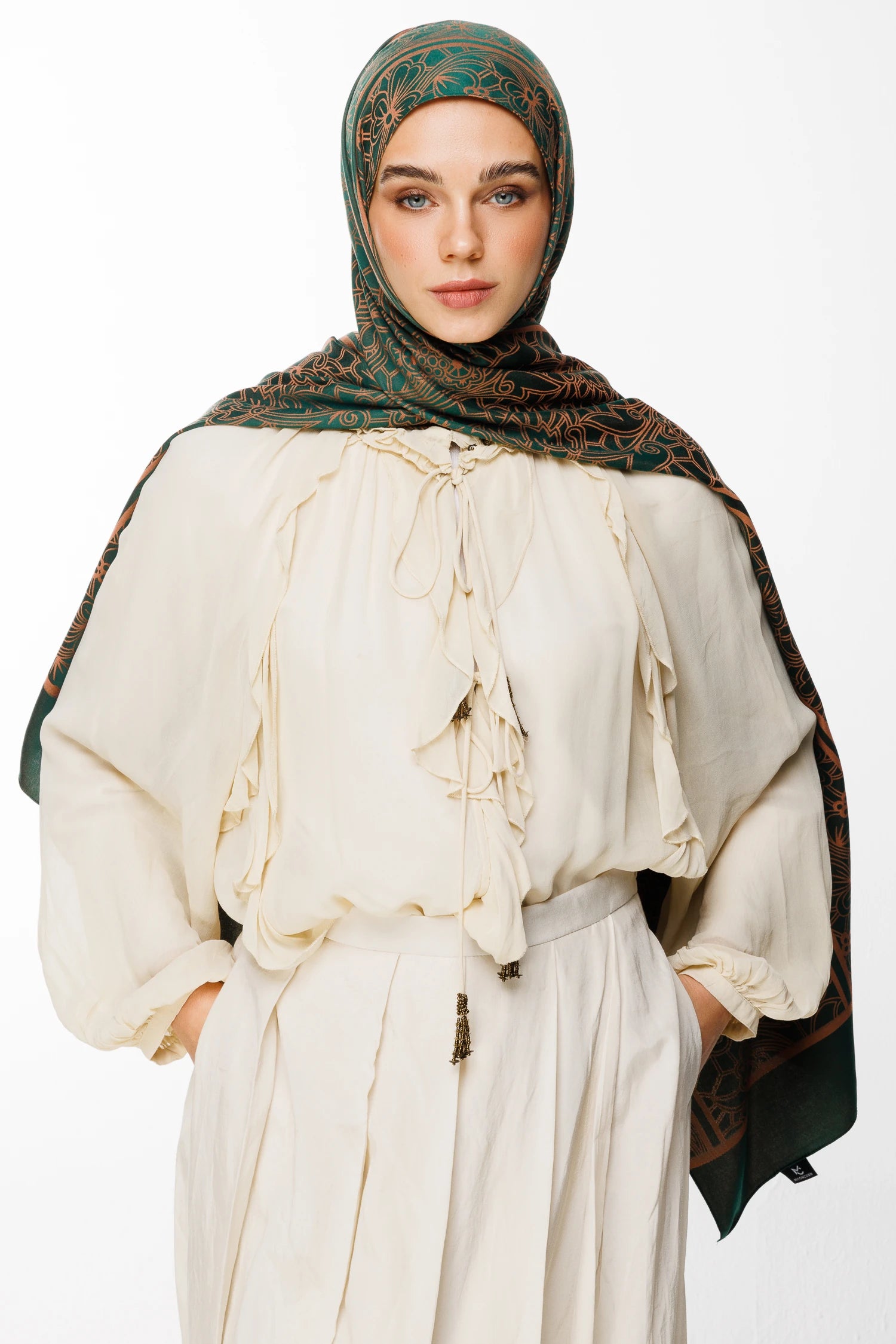 Lavin Desen Çift Taraflı Şal