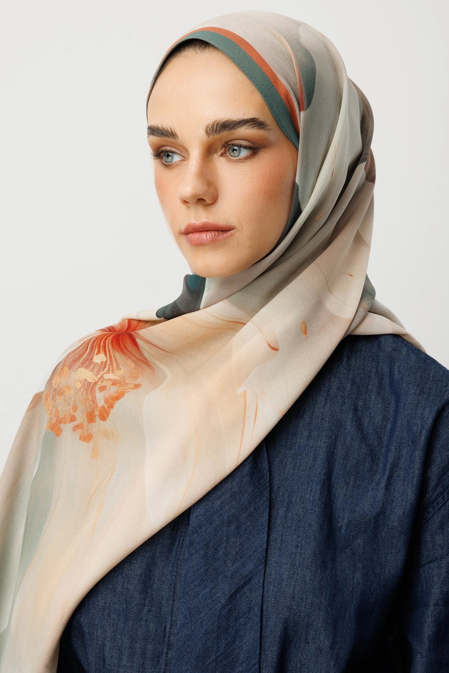 Pure Desen Hebei İpek Şal