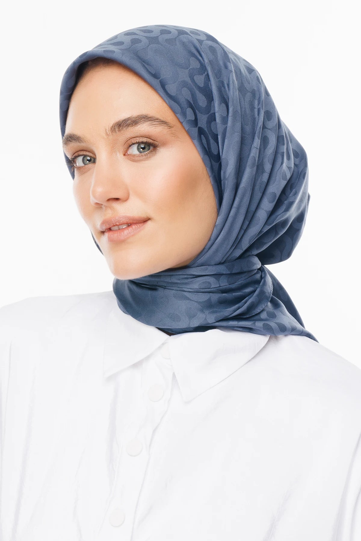 Moon Desen İpeksi Jakar Eşarp