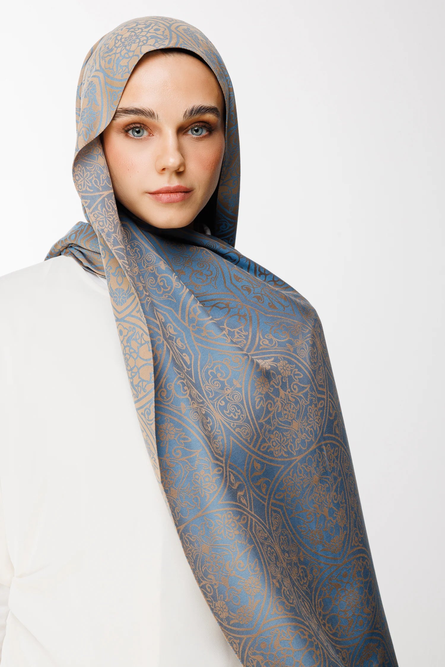 Morocco Desen Çift Taraflı Şal