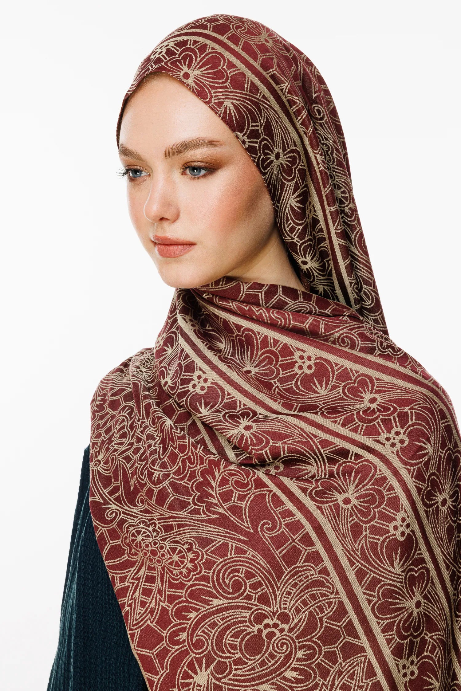 Lavin Desen Çift Taraflı Şal