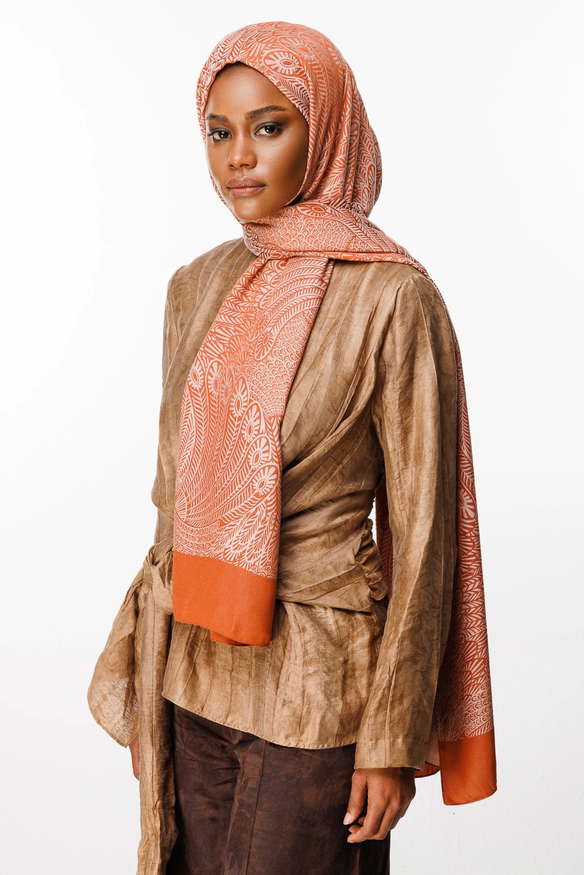 Mayra Desen Çift Taraflı Şal