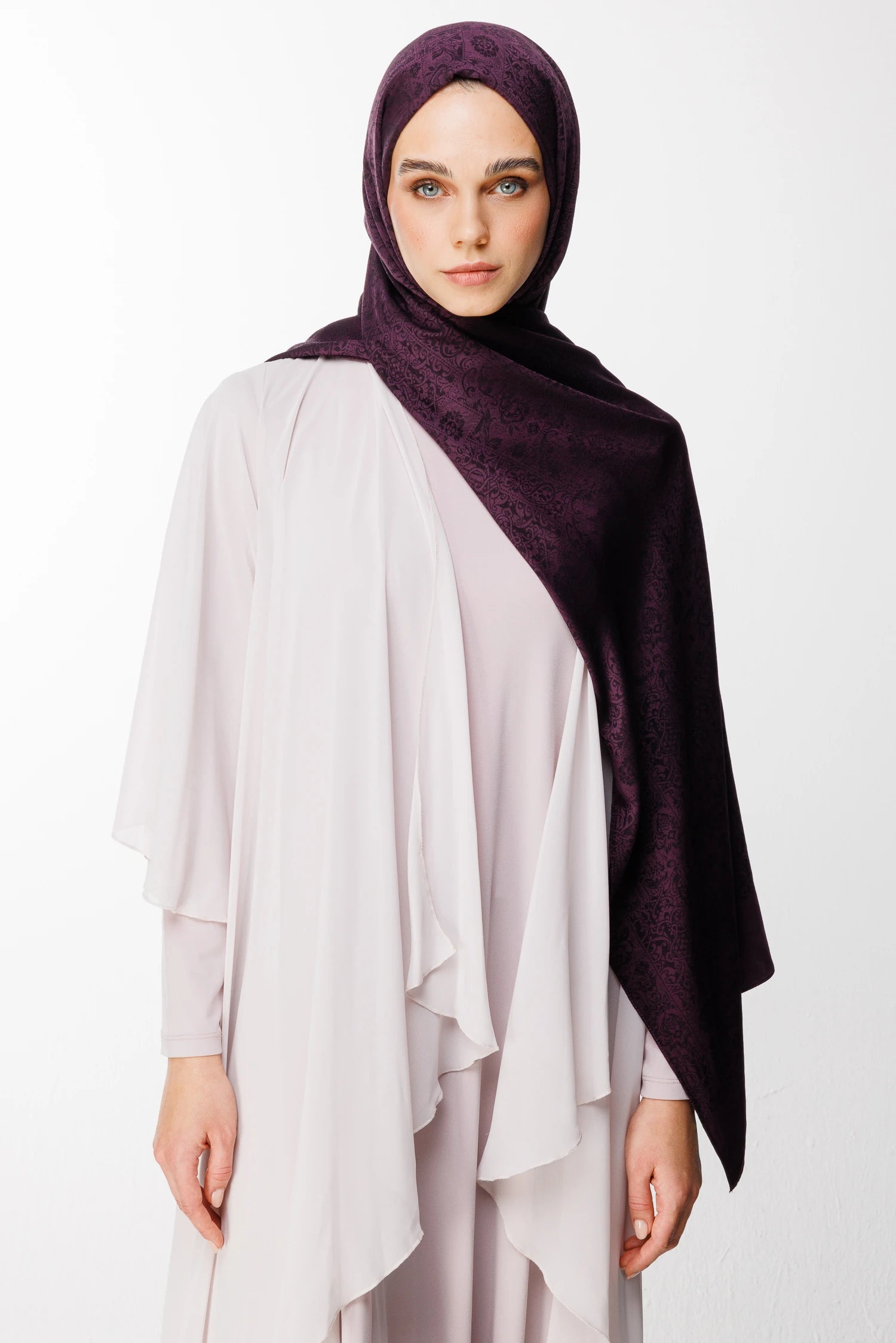 Henna Desen Çift Taraflı Şal