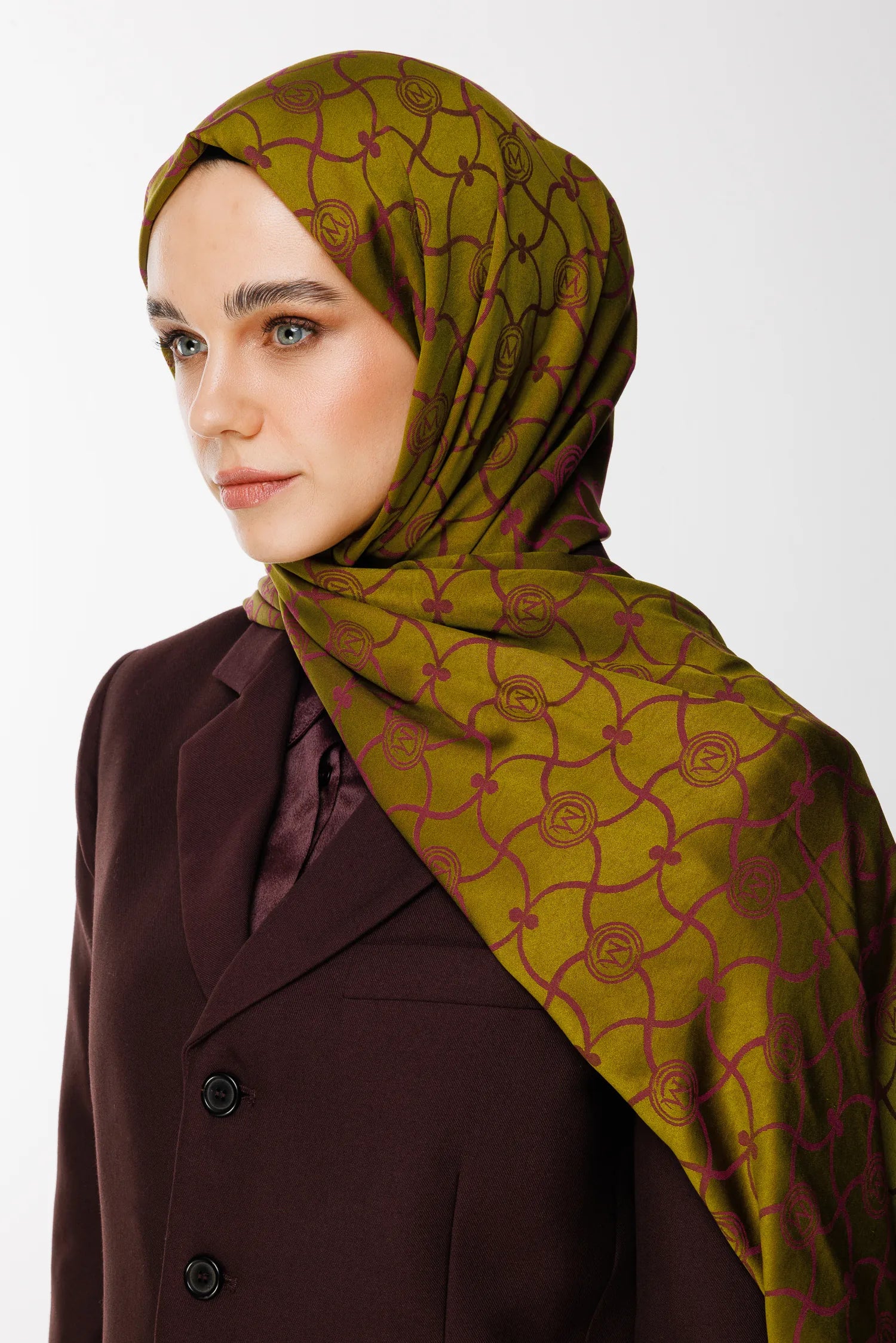 Marrakech Desen Çift Taraflı Şal