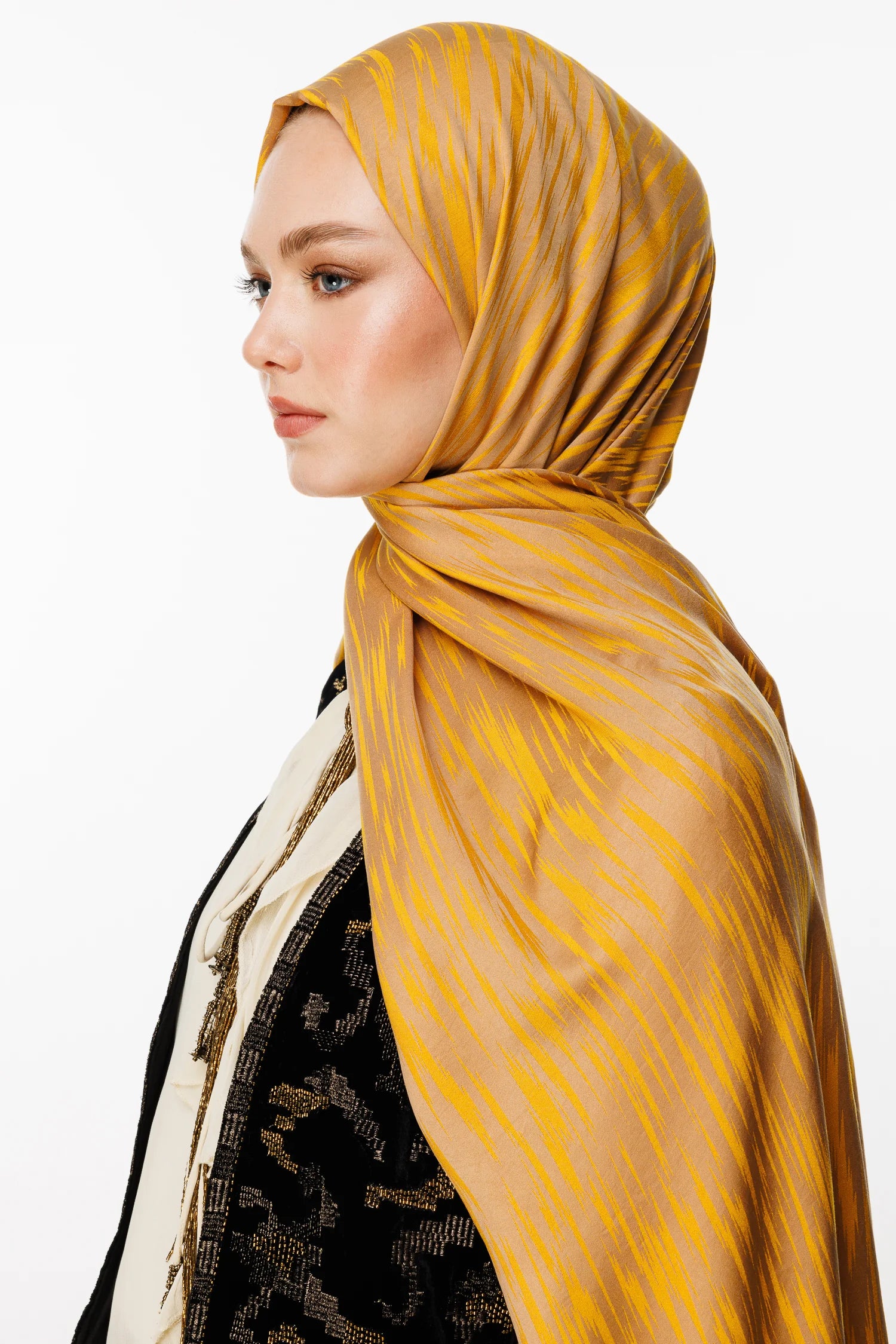 Selis Desen Çift Taraflı Şal