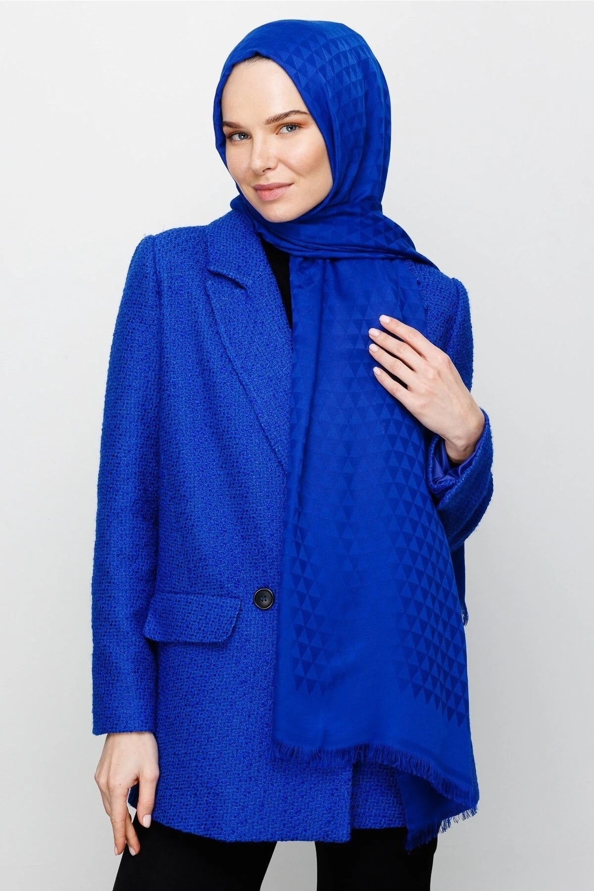 Prizma Desen Pamuk Jakar Şal