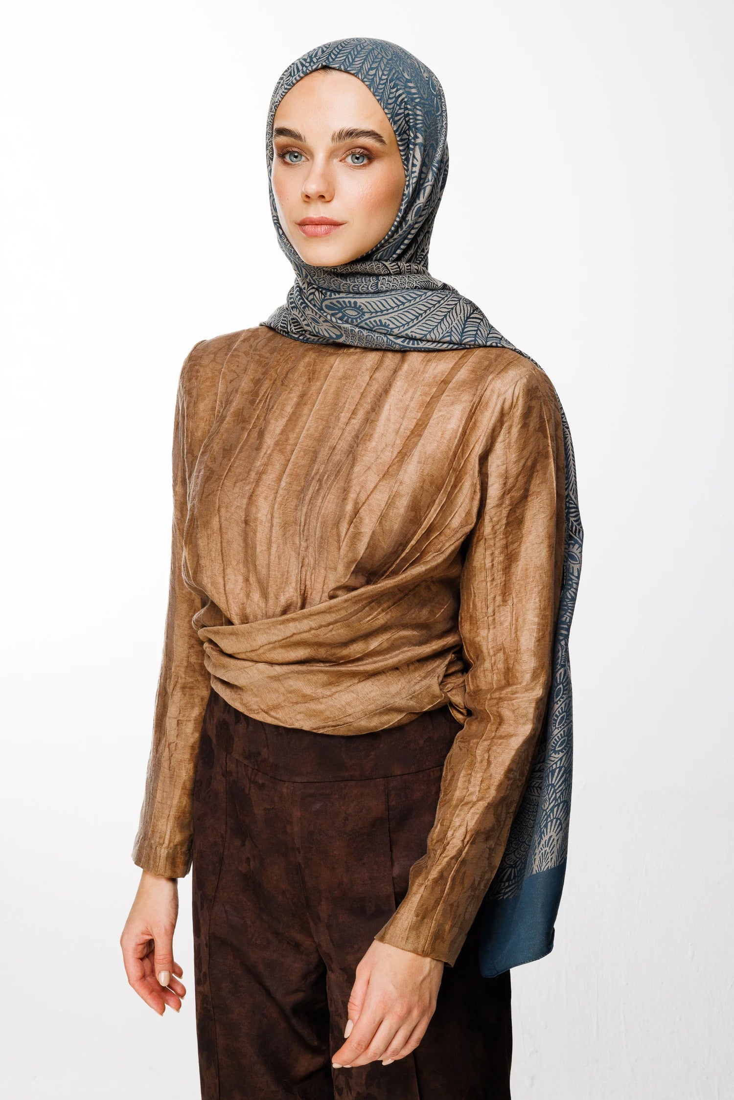 Mayra Desen Çift Taraflı Şal