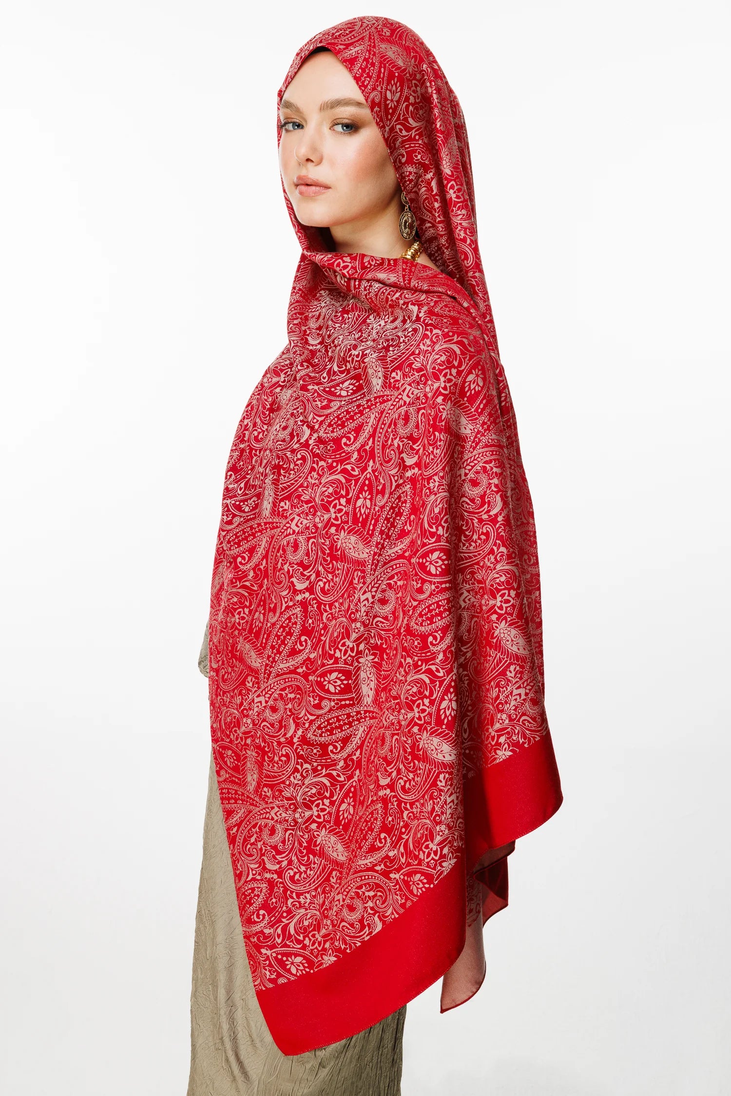 Velora Desen Çift Taraflı Şal