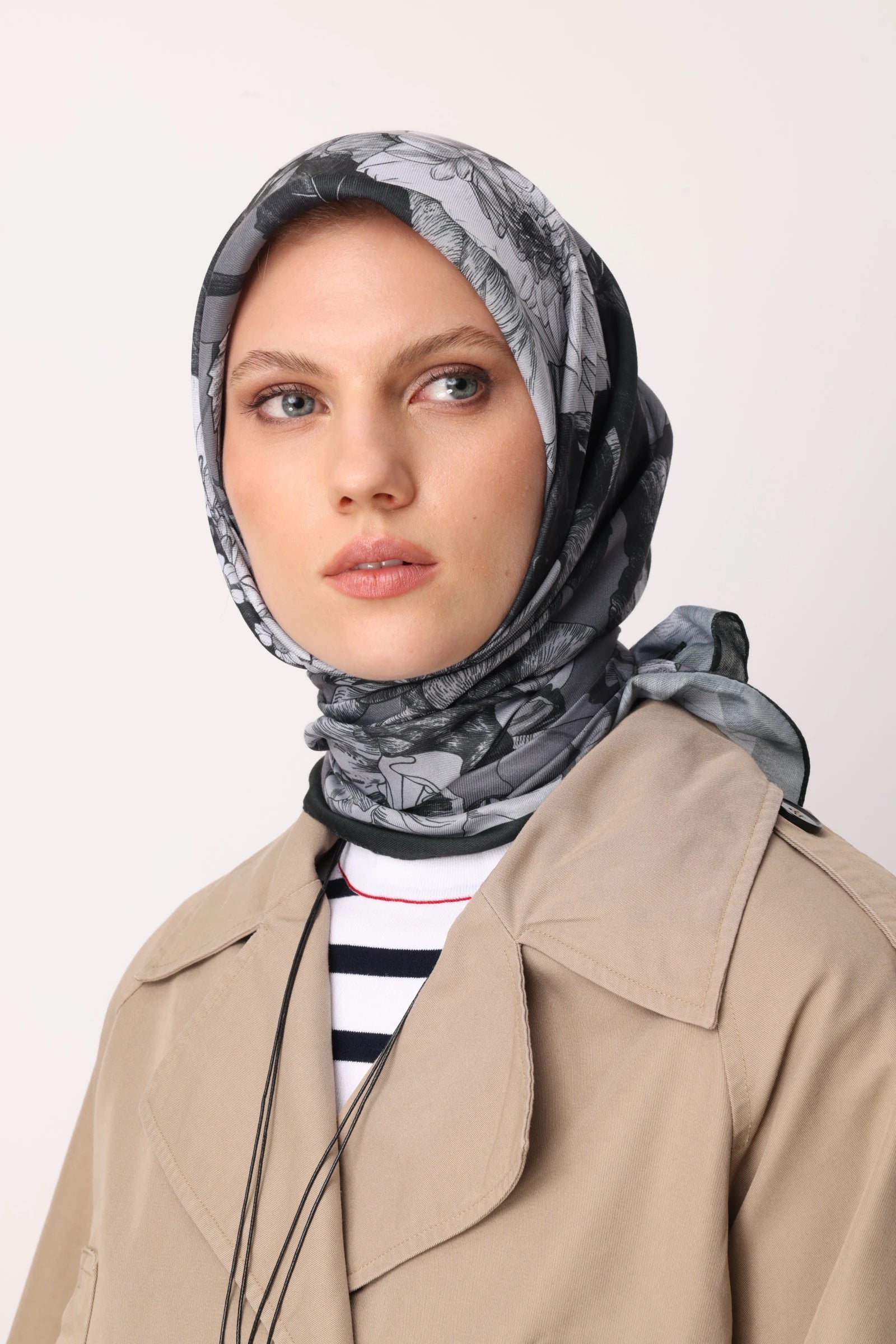 Floren Desen Pamuk Eşarp