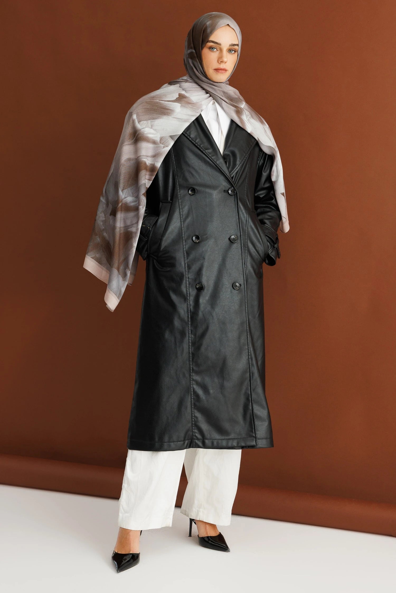 Fleur Desen Rami Şal