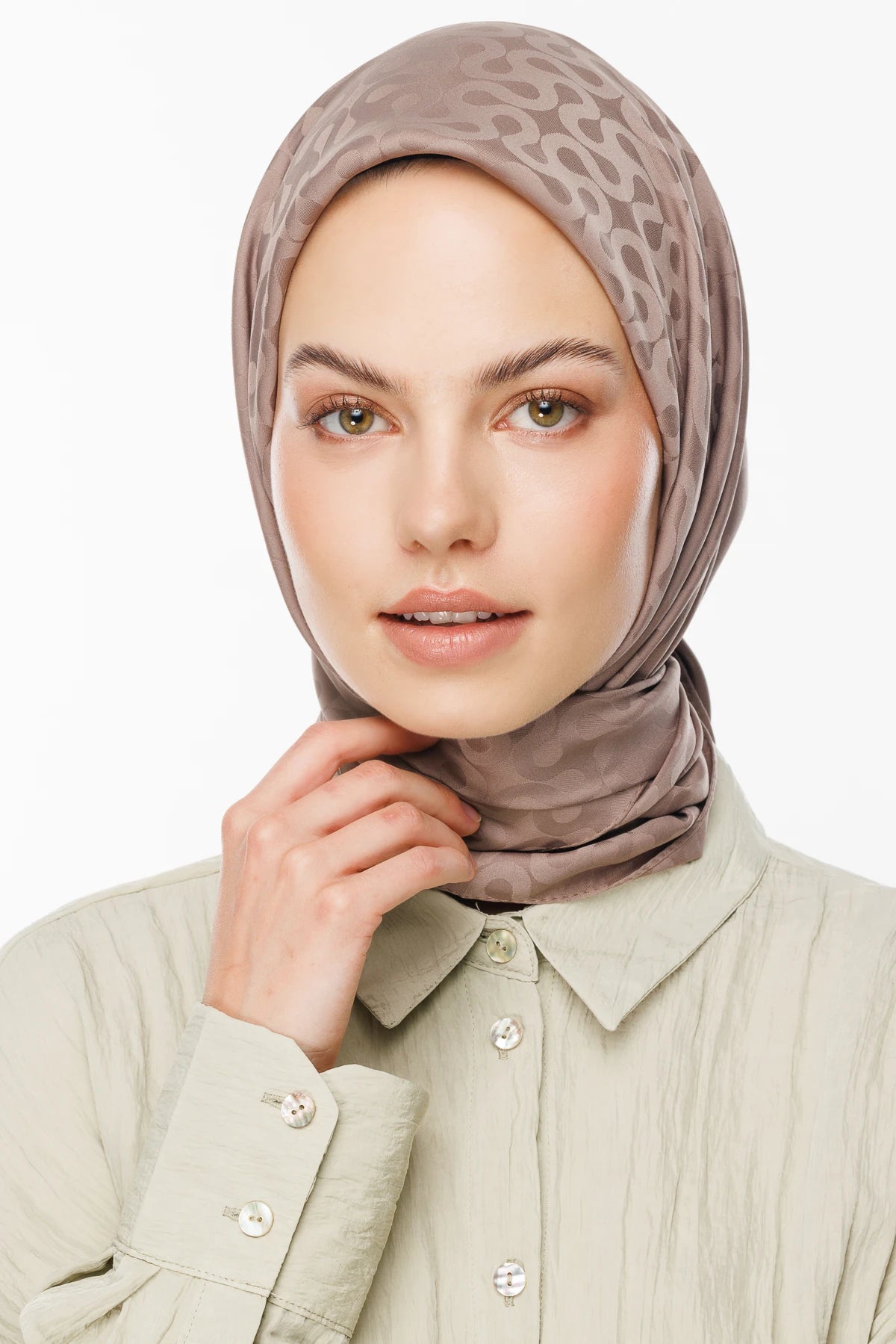 Moon Desen İpeksi Jakar Eşarp