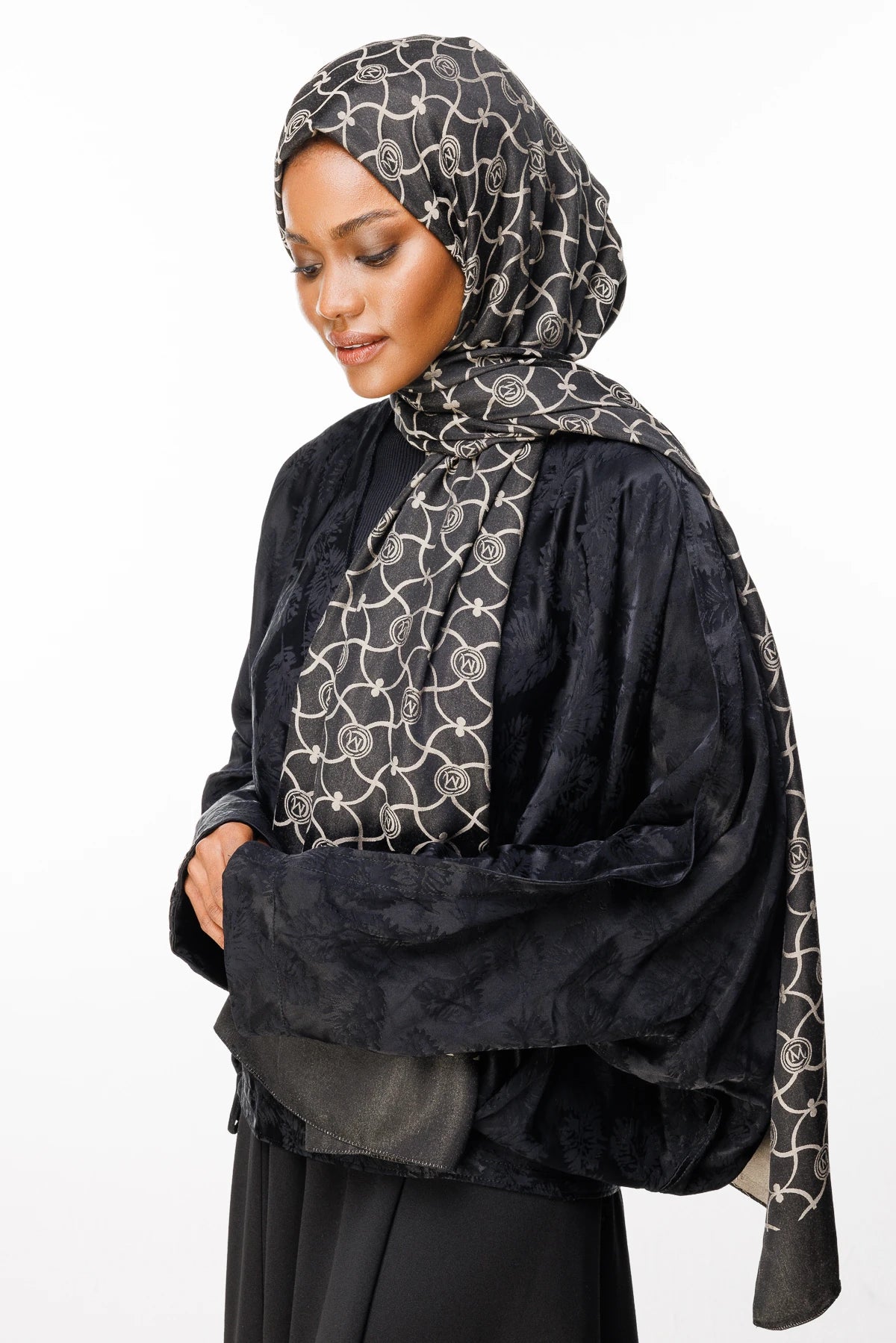 Marrakech Desen Çift Taraflı Şal