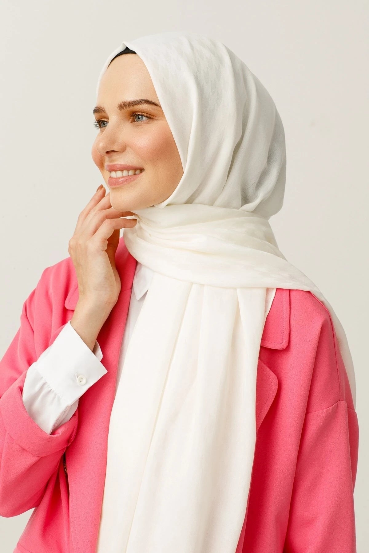 Kırlangıç Desen Pamuk Jakar Şal