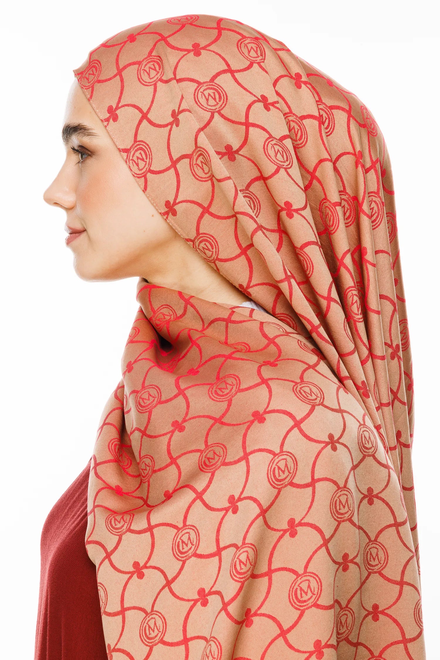 Marrakech Desen Çift Taraflı Şal