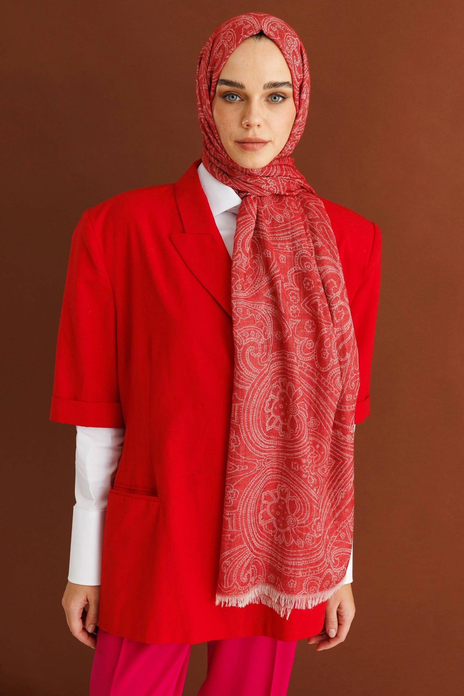 Rumi Desen Yün Kaşmir Şal