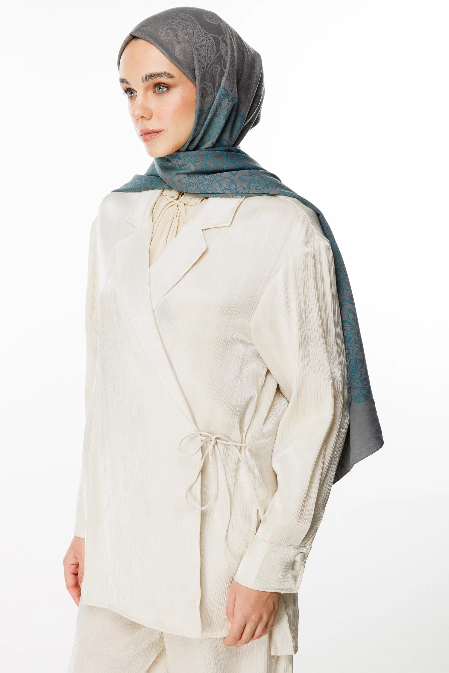 Nora Desen Çift Taraflı Şal