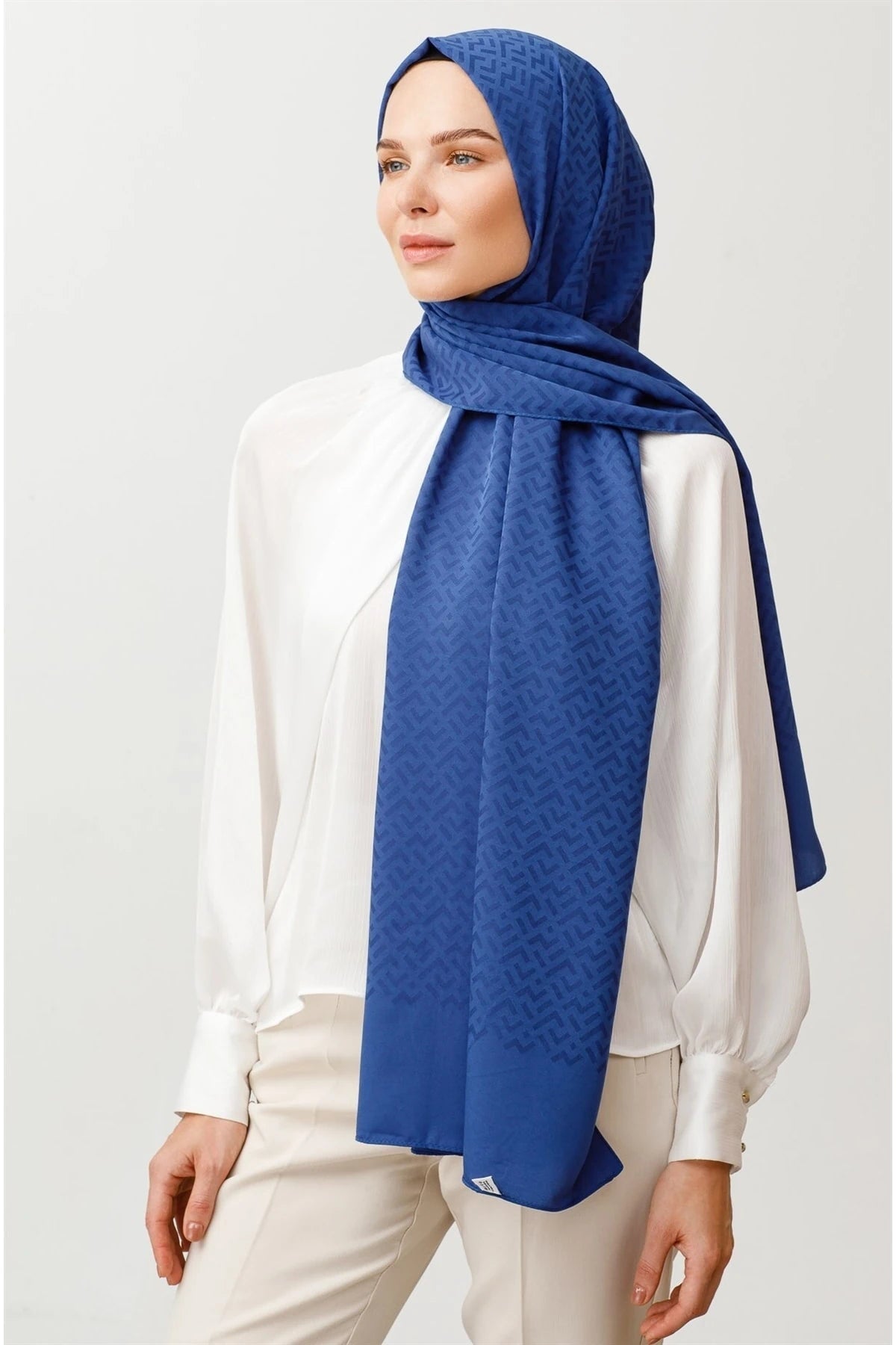 Z Desen İpeksi Jakar Şal