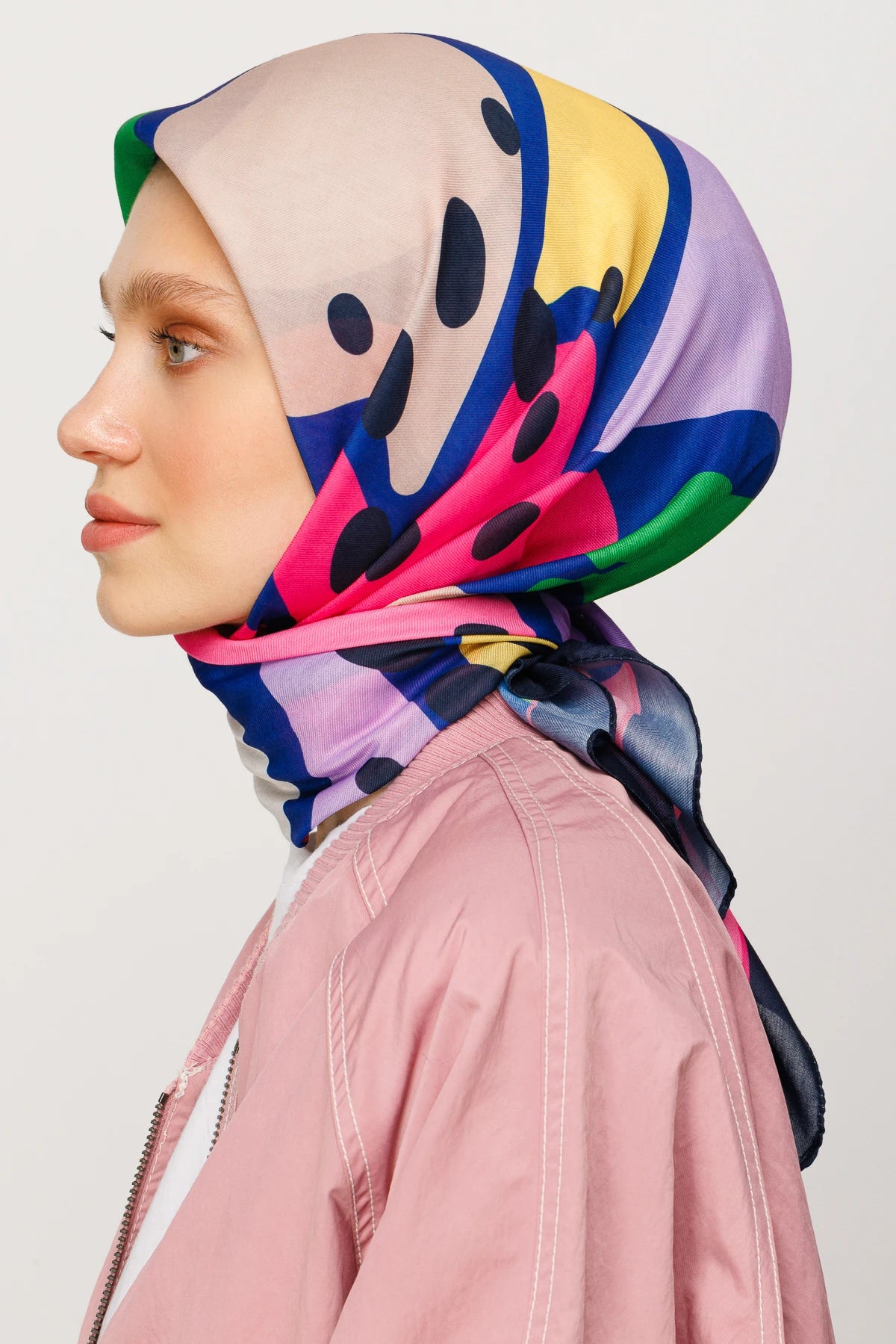 Bloom Desen Dijital Soft Eşarp