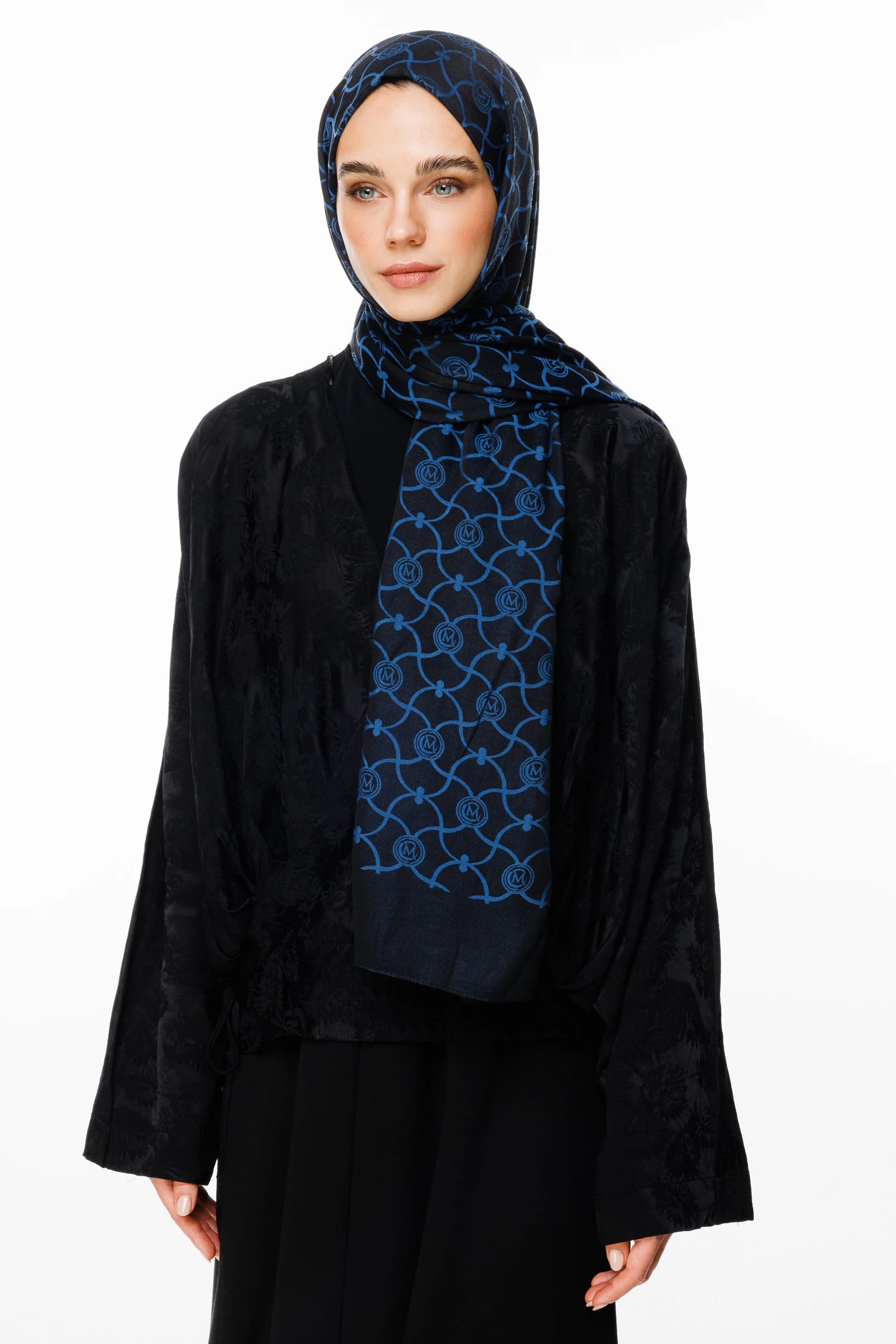 Marrakech Desen Çift Taraflı Şal