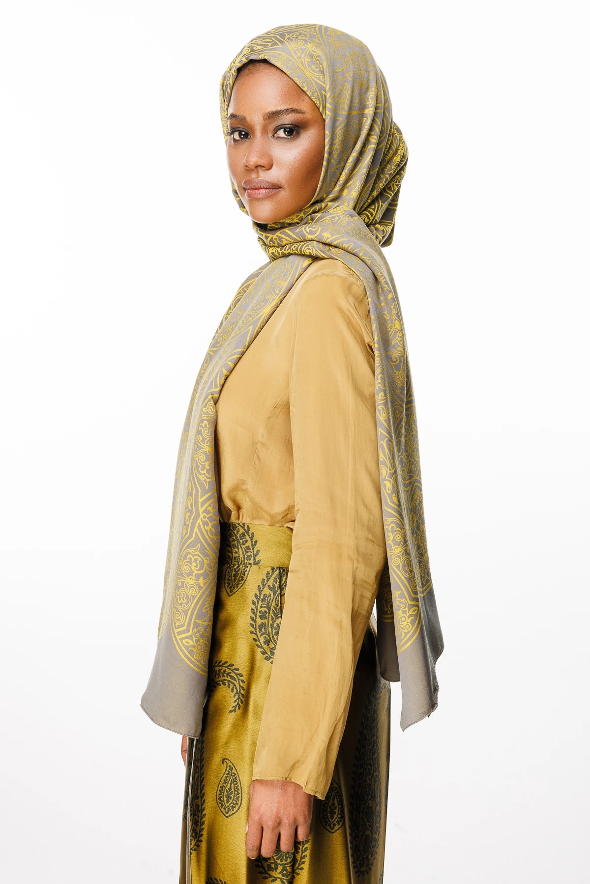 Morocco Desen Çift Taraflı Şal