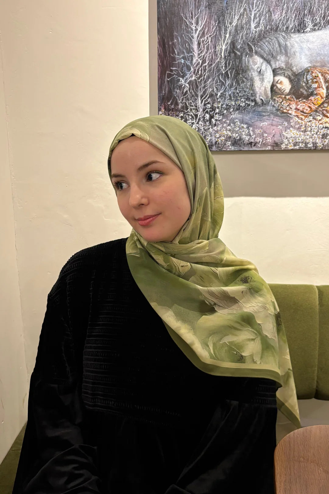 Rose Desen Hebei İpek Şal