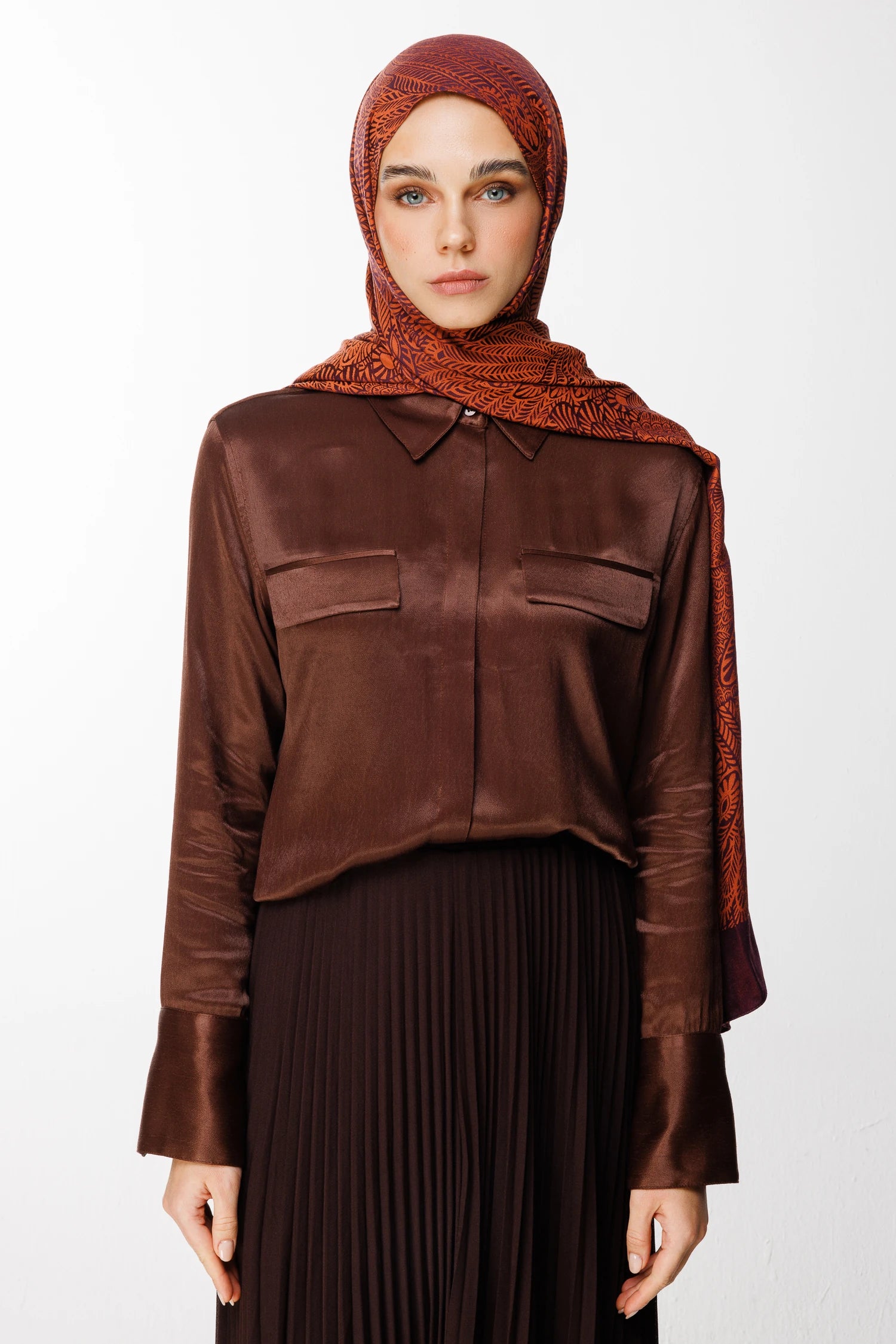 Mayra Desen Çift Taraflı Şal