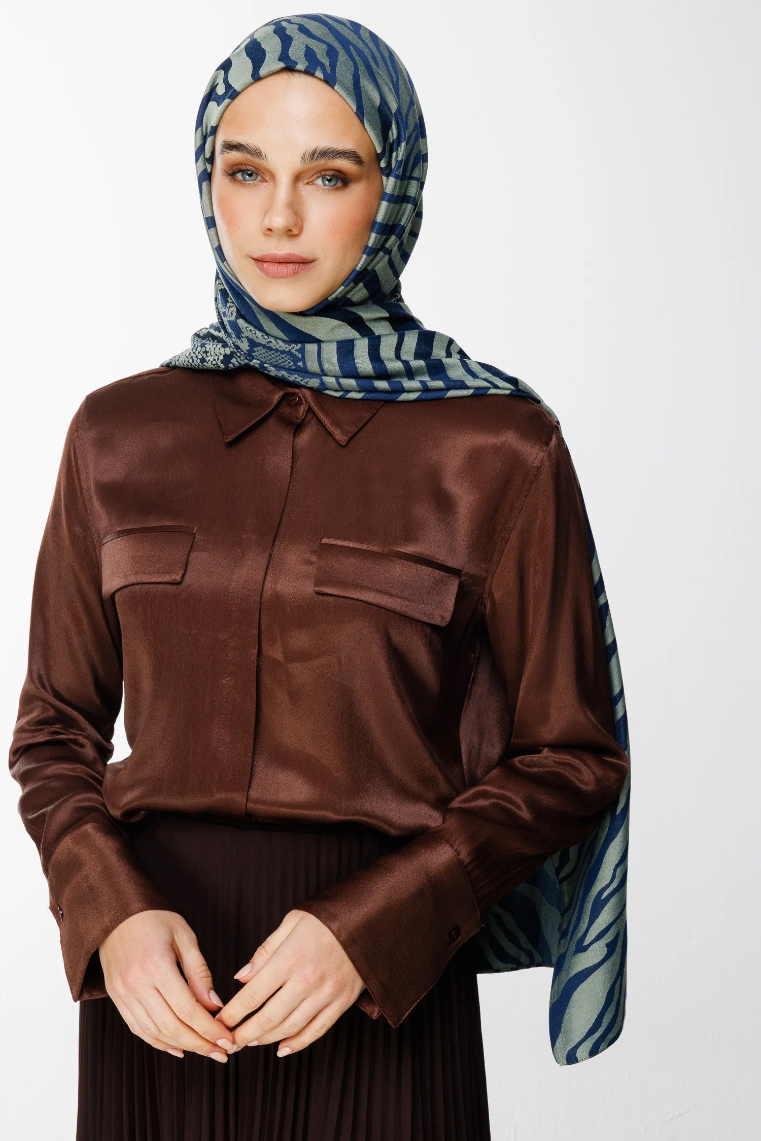 Riad Desen Çift Taraflı Şal