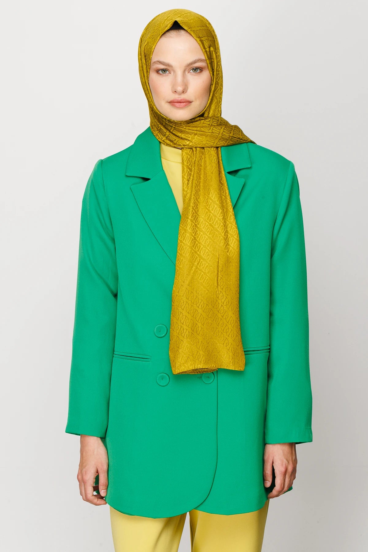 Forever Desen Parlak Jakar Şal