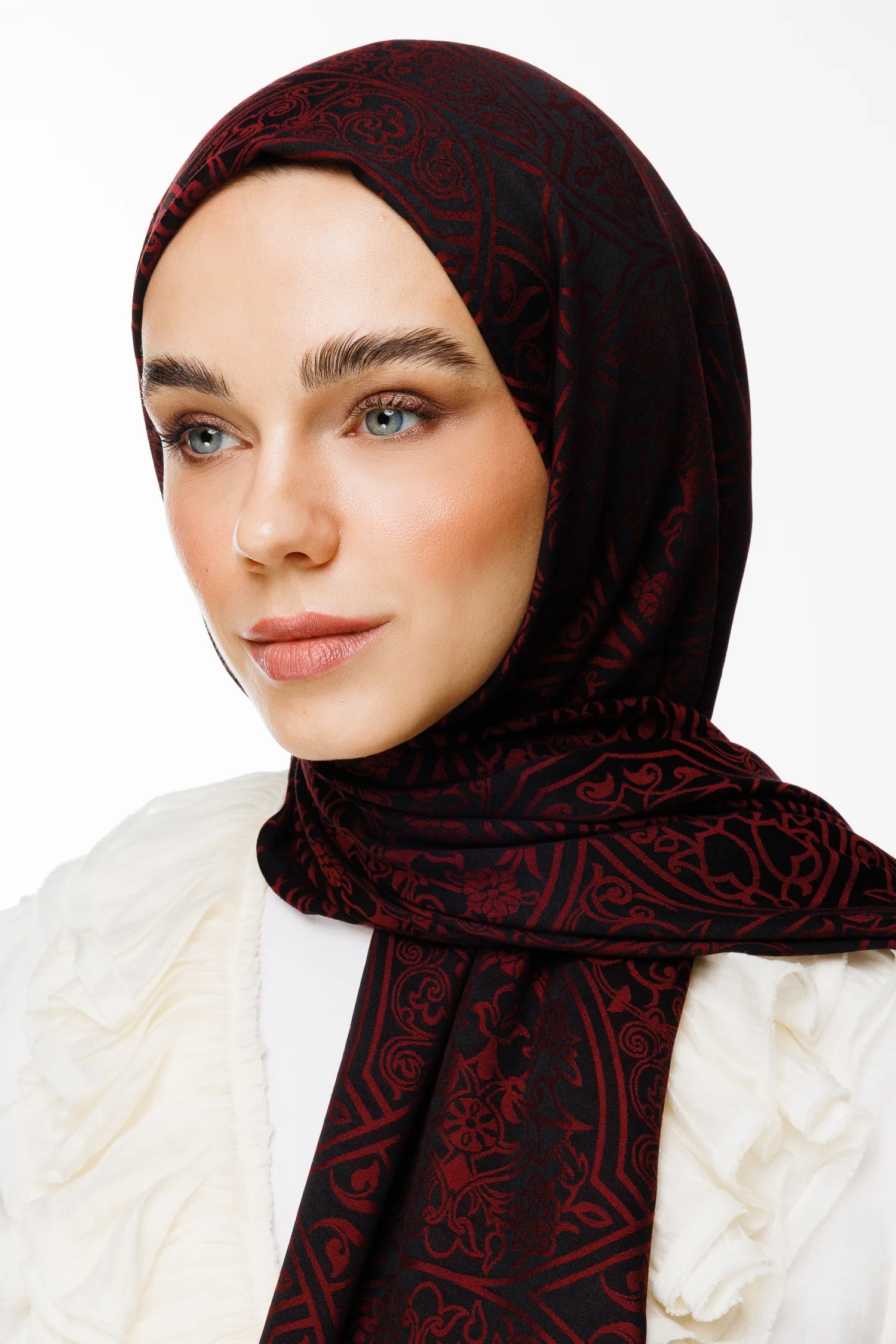 Morocco Desen Çift Taraflı Şal