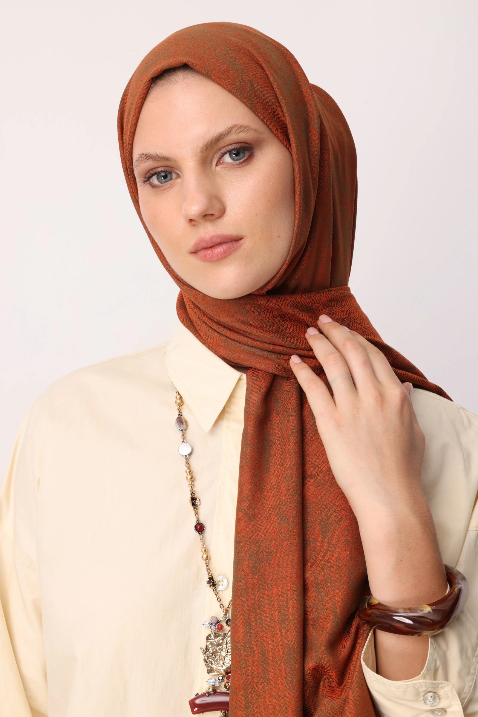 Sahra Desen Çift Taraflı Şal