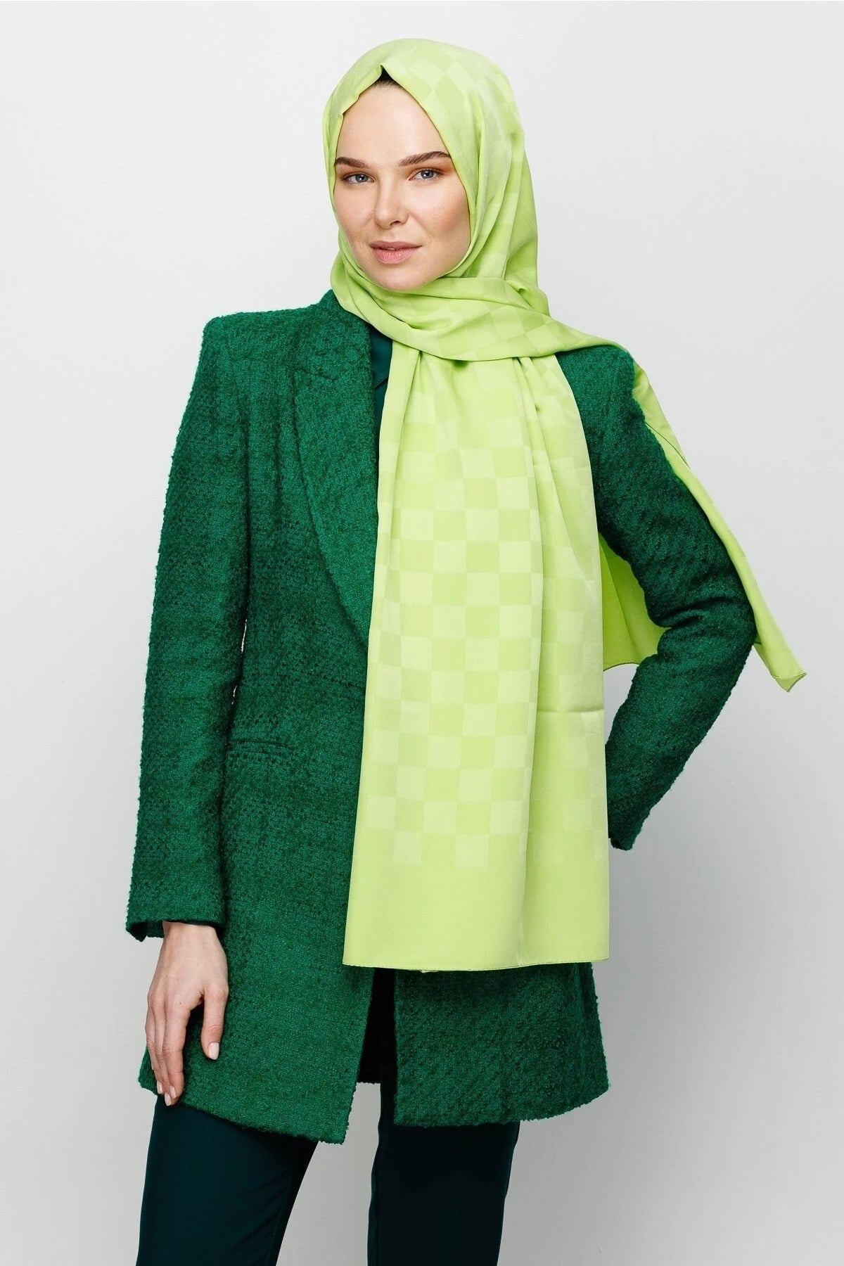 Dama Desen İpeksi Jakar Şal