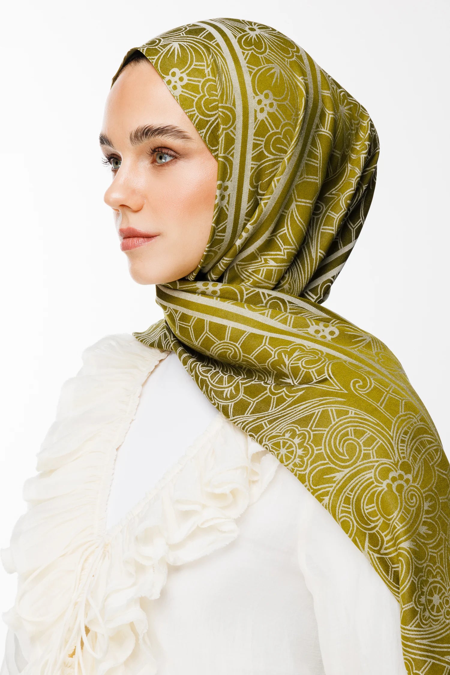 Lavin Desen Çift Taraflı Şal