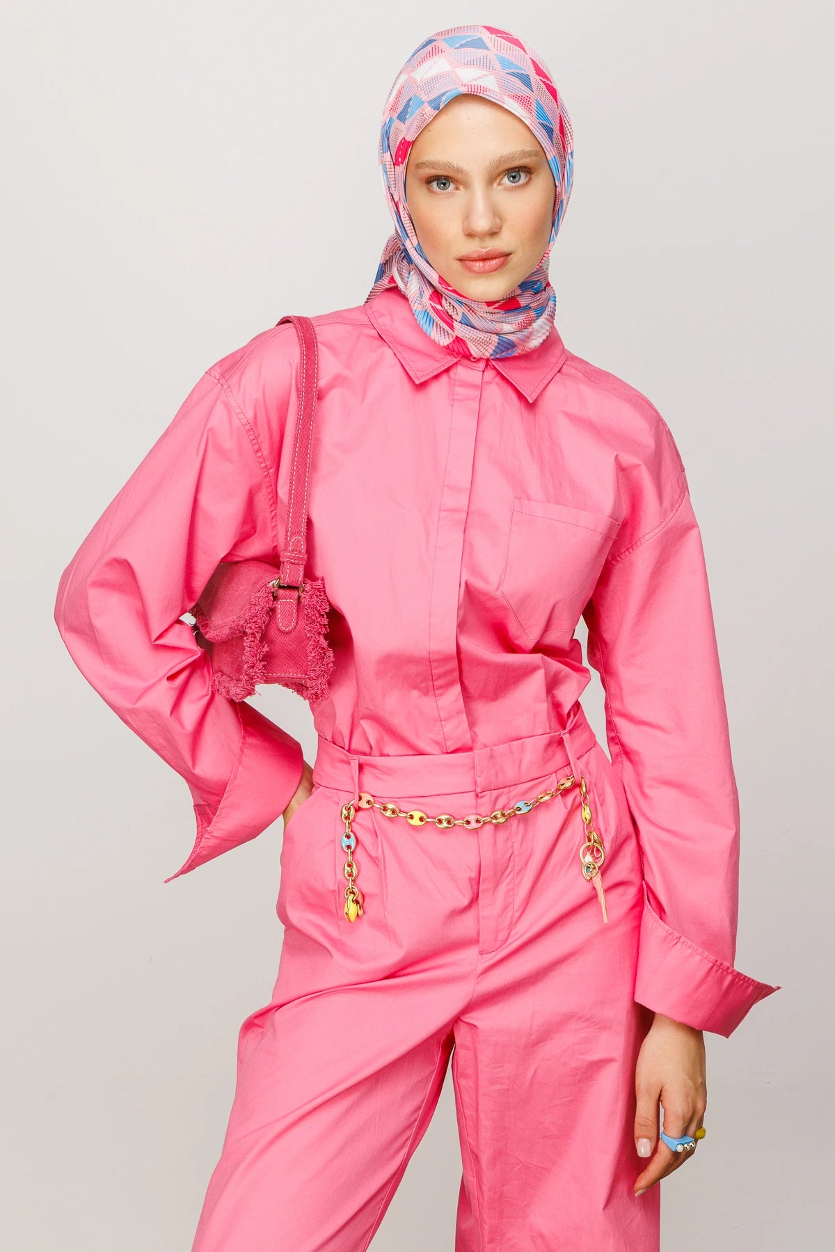 Prizma Desen Pilise Eşarp