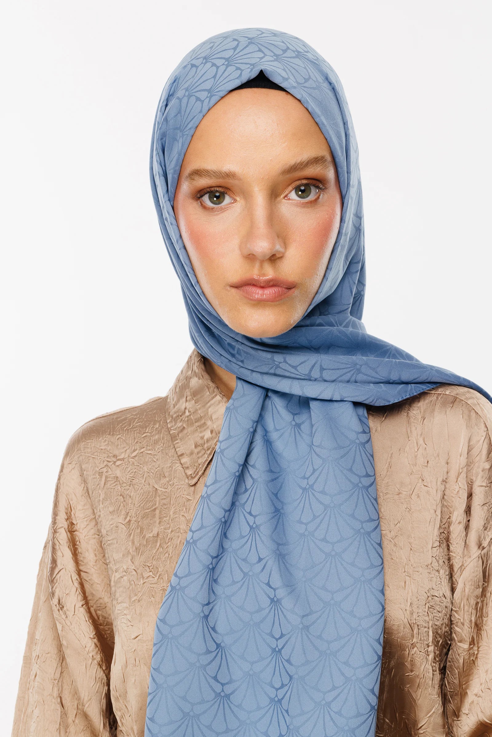 Lotus Desen İpeksi Jakar Şal