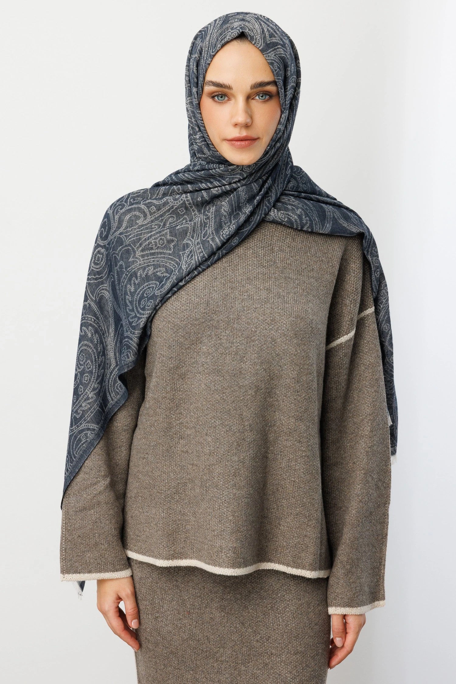 Rumi Desen Yün Kaşmir Şal