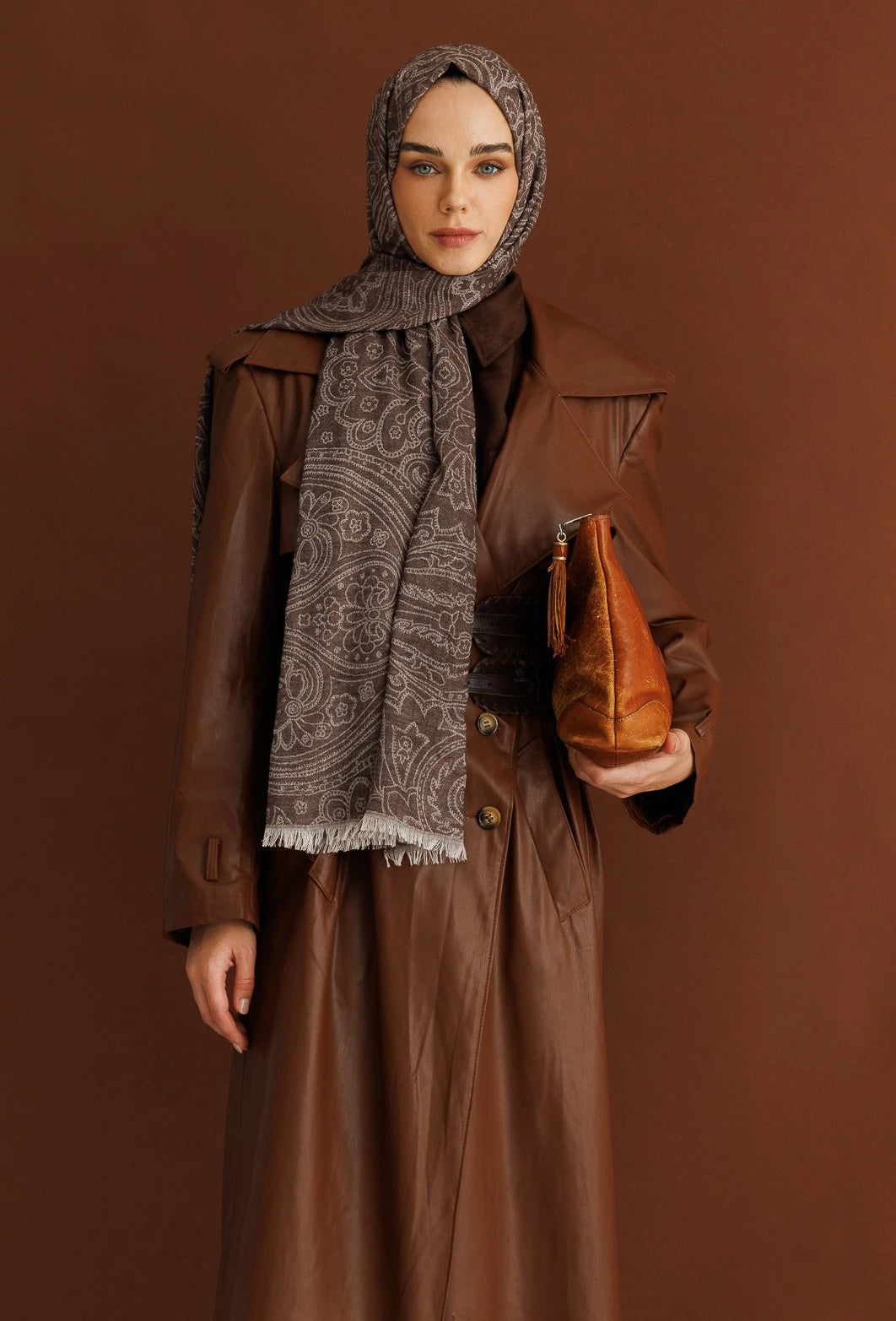 Rumi Desen Yün Kaşmir Şal