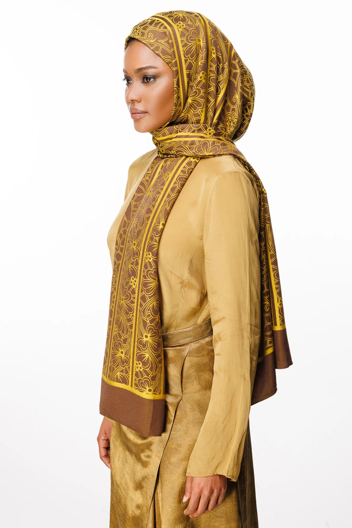 Lavin Desen Çift Taraflı Şal