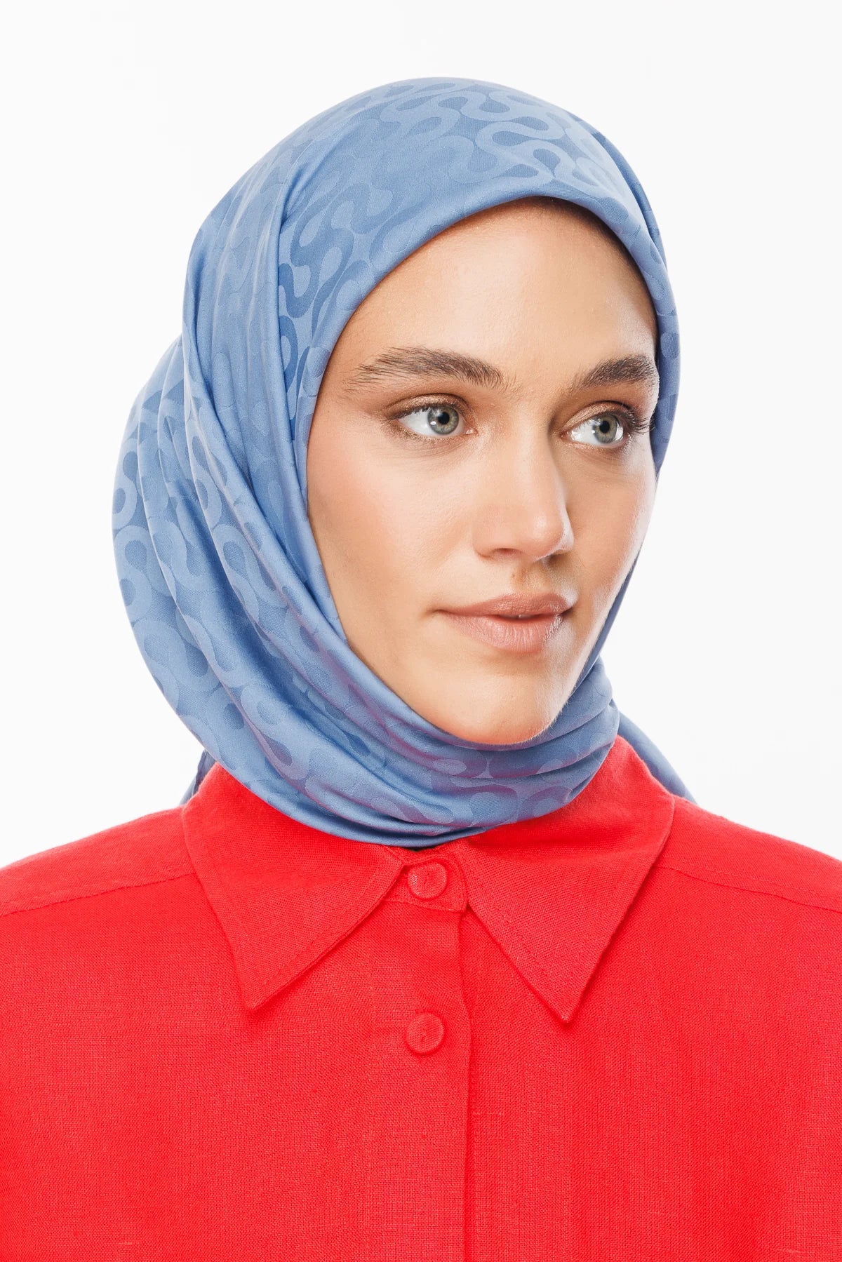 Moon Desen İpeksi Jakar Eşarp