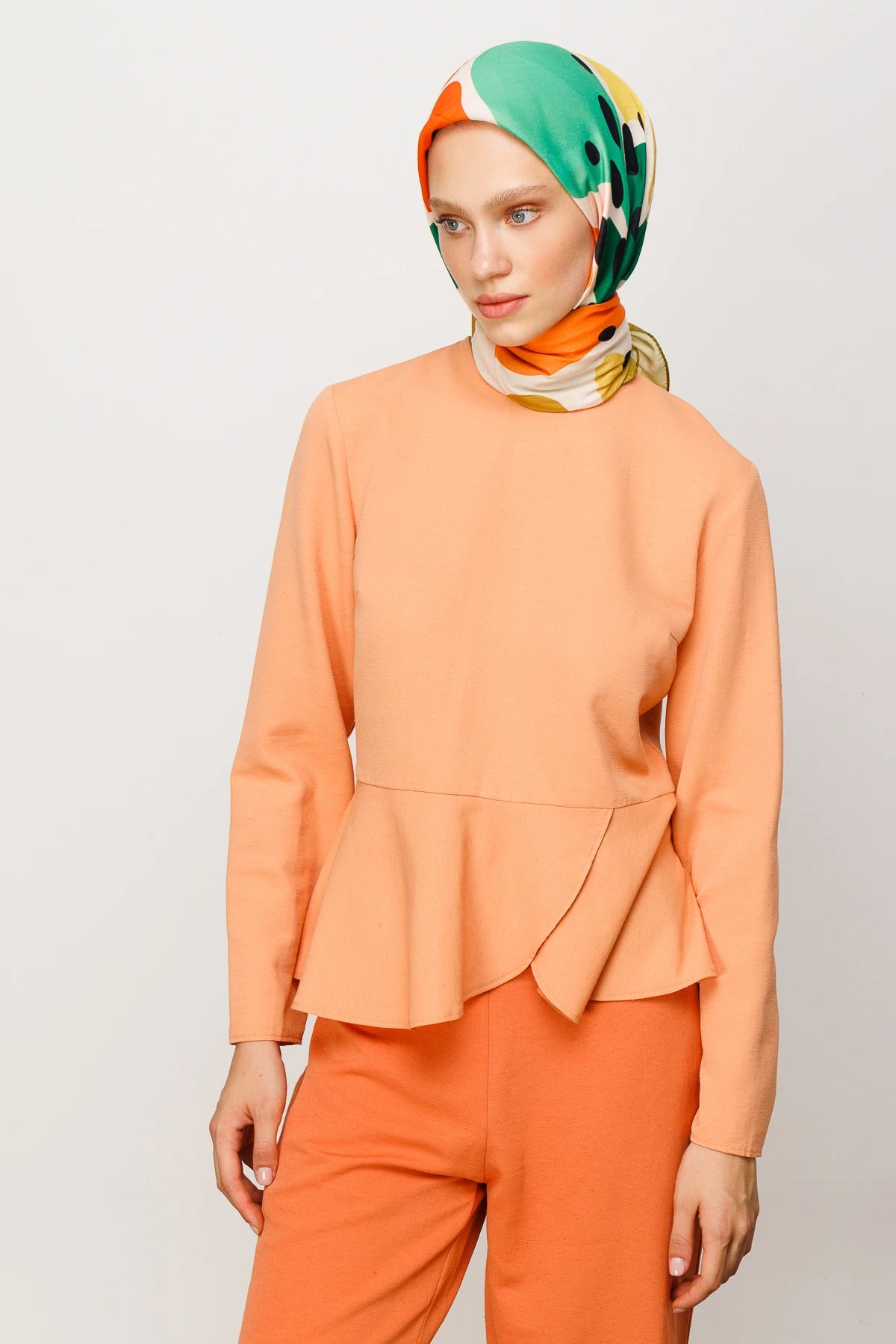 Bloom Desen Dijital Soft Eşarp