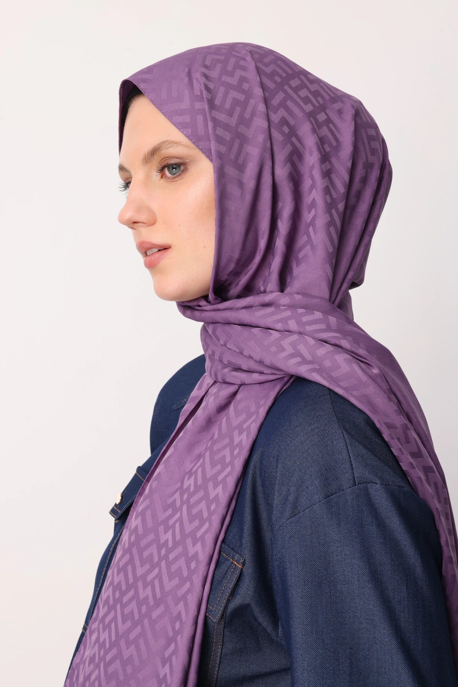 Z Desen İpeksi Jakar Şal