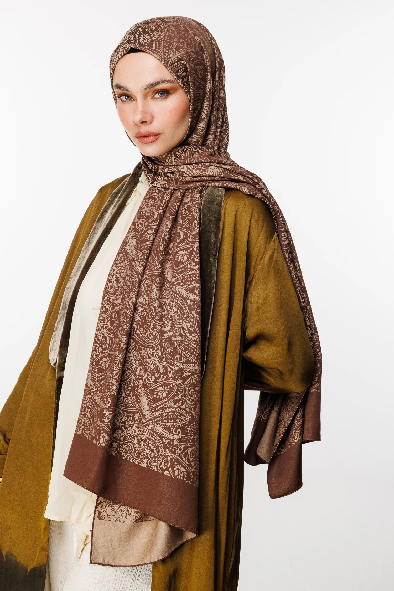 Velora Desen Çift Taraflı Şal