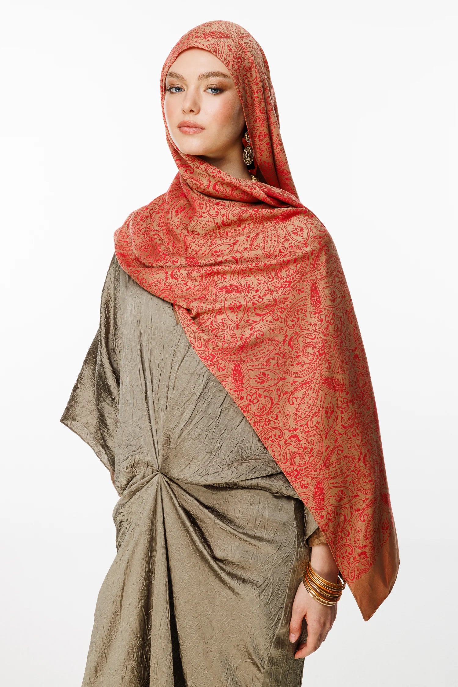 Velora Desen Çift Taraflı Şal