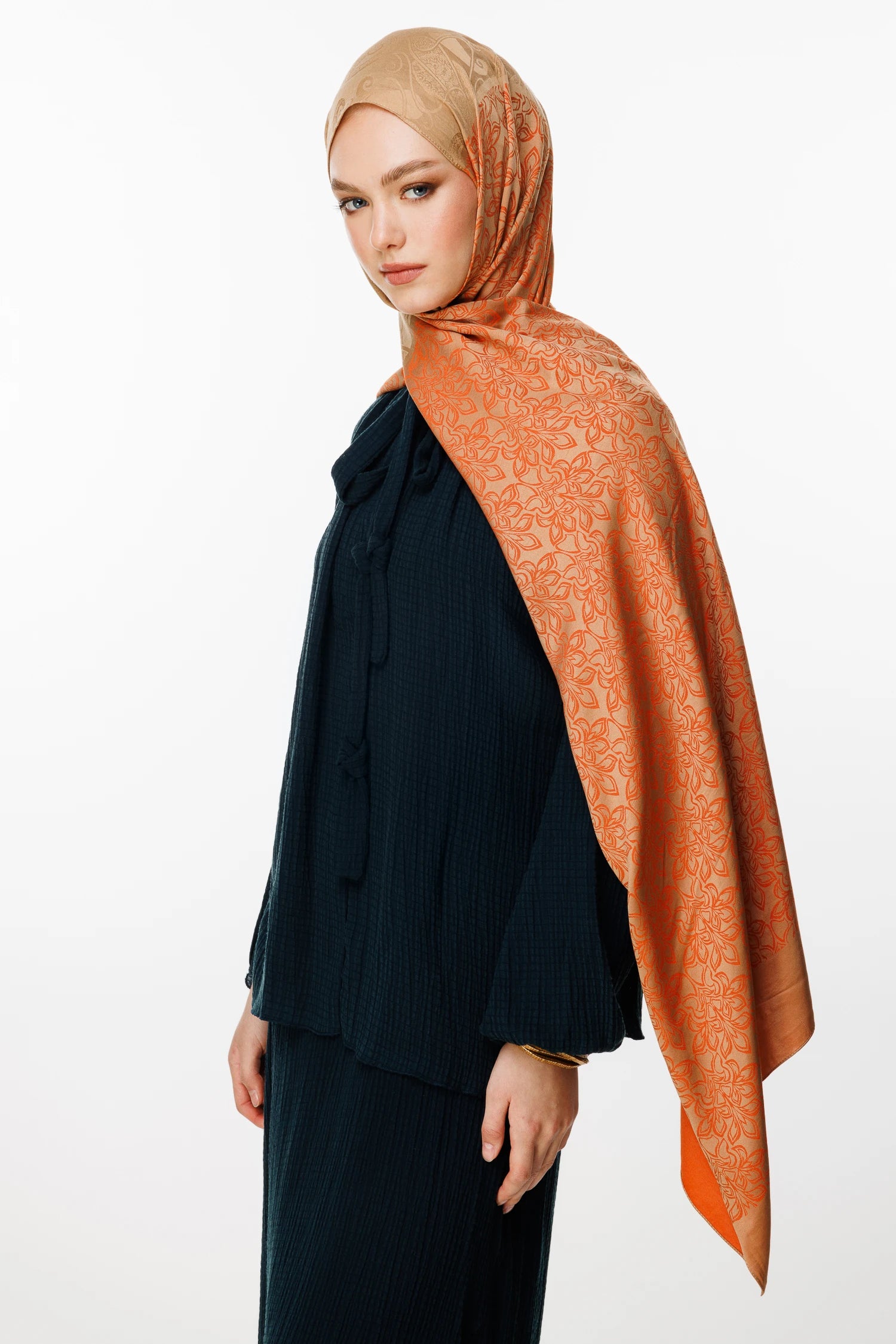 Nora Desen Çift Taraflı Şal