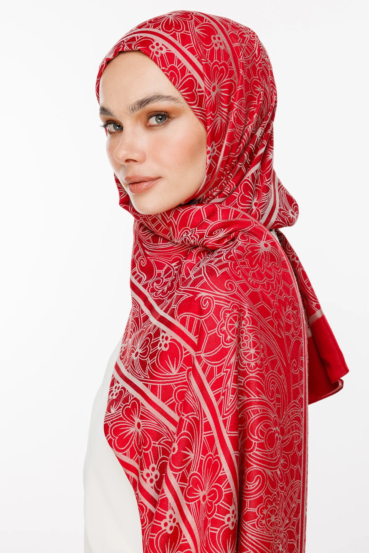 Lavin Desen Çift Taraflı Şal