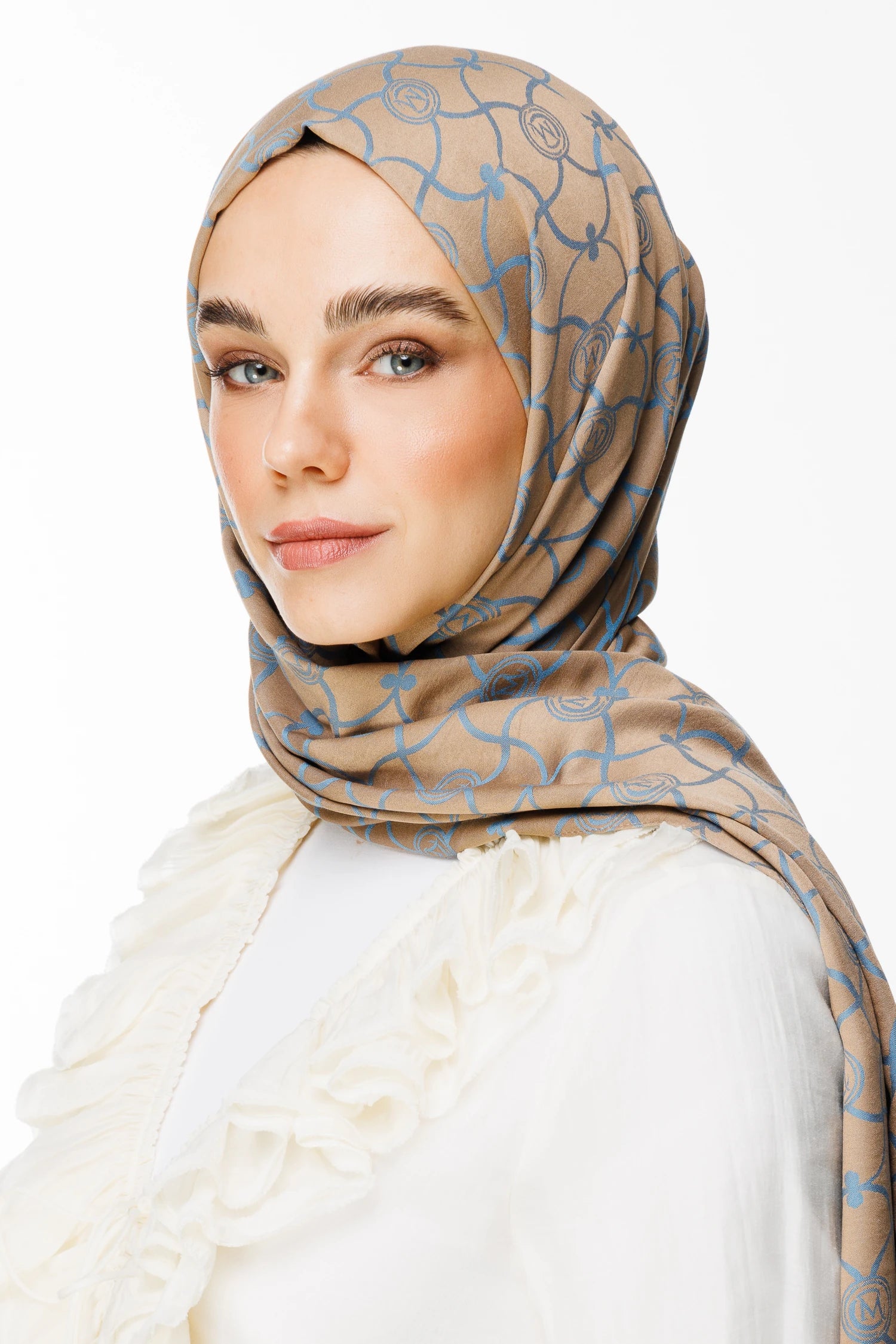 Marrakech Desen Çift Taraflı Şal