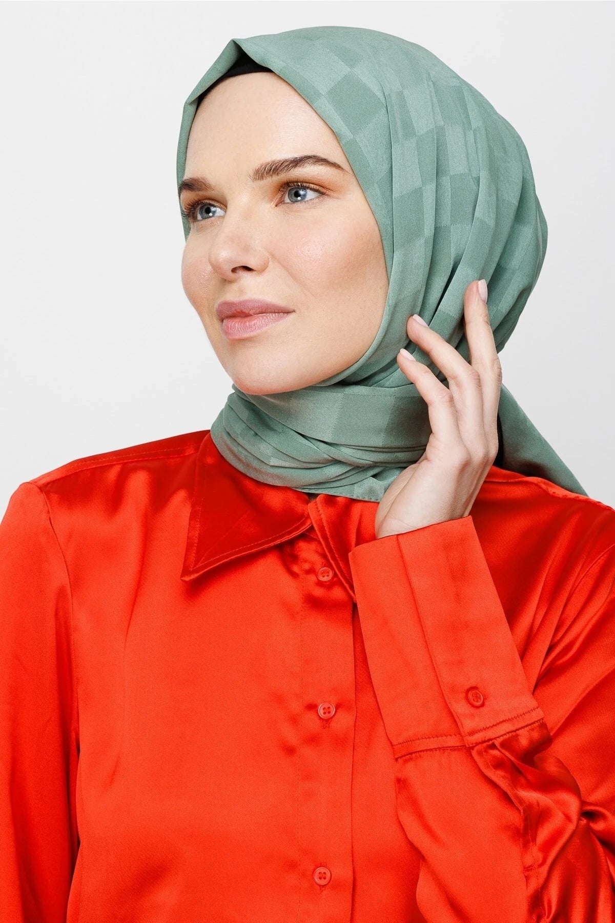 Dama Desen İpeksi Jakar Şal