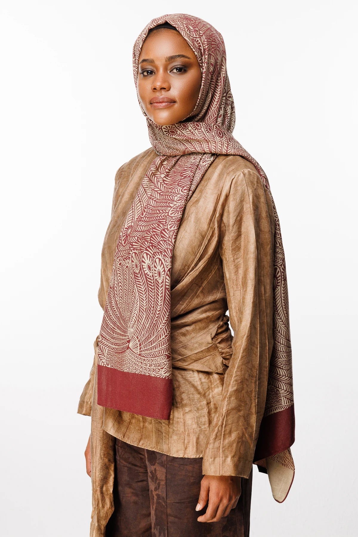 Mayra Desen Çift Taraflı Şal