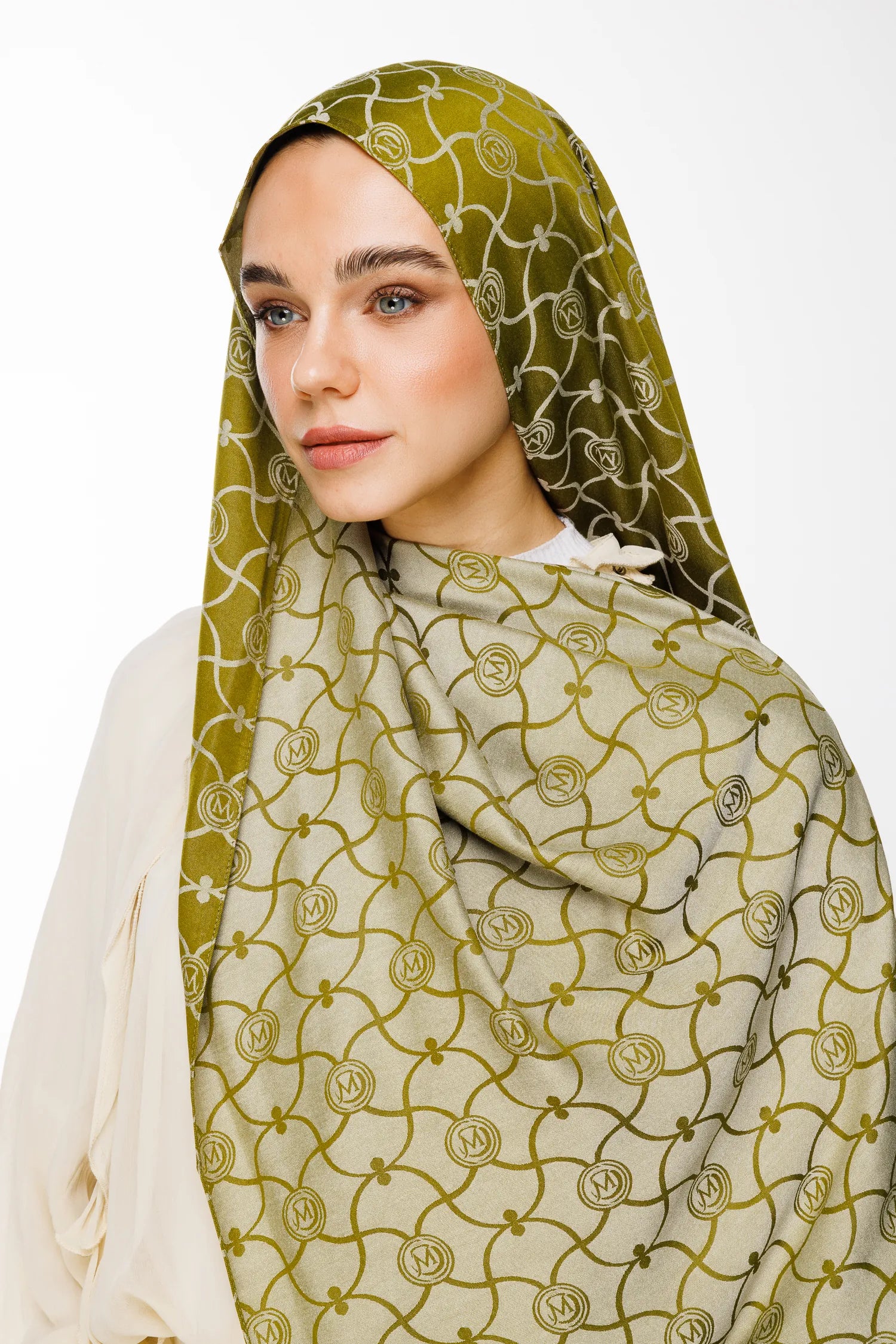 Marrakech Desen Çift Taraflı Şal