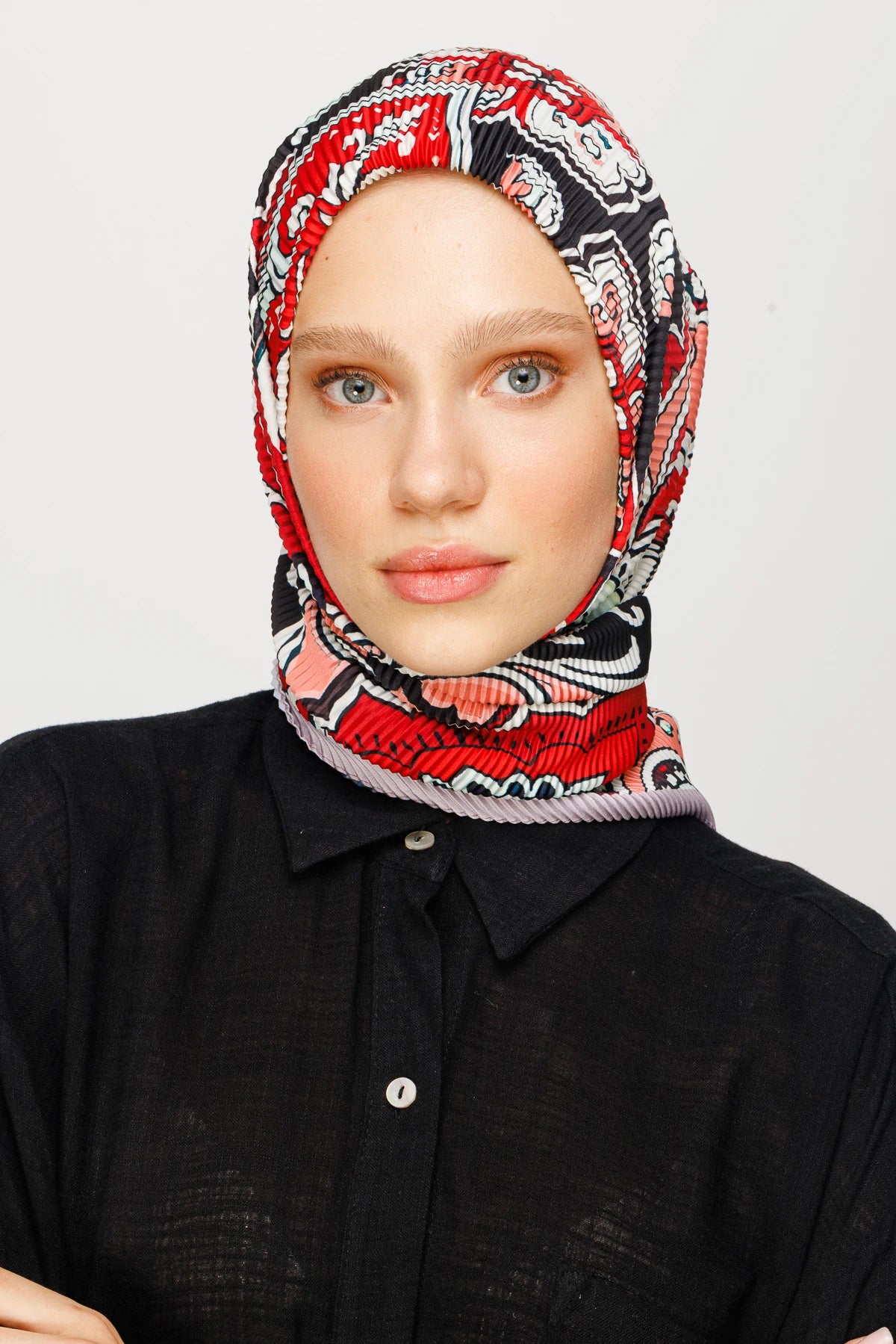 40 Yama Desen Pilise Eşarp